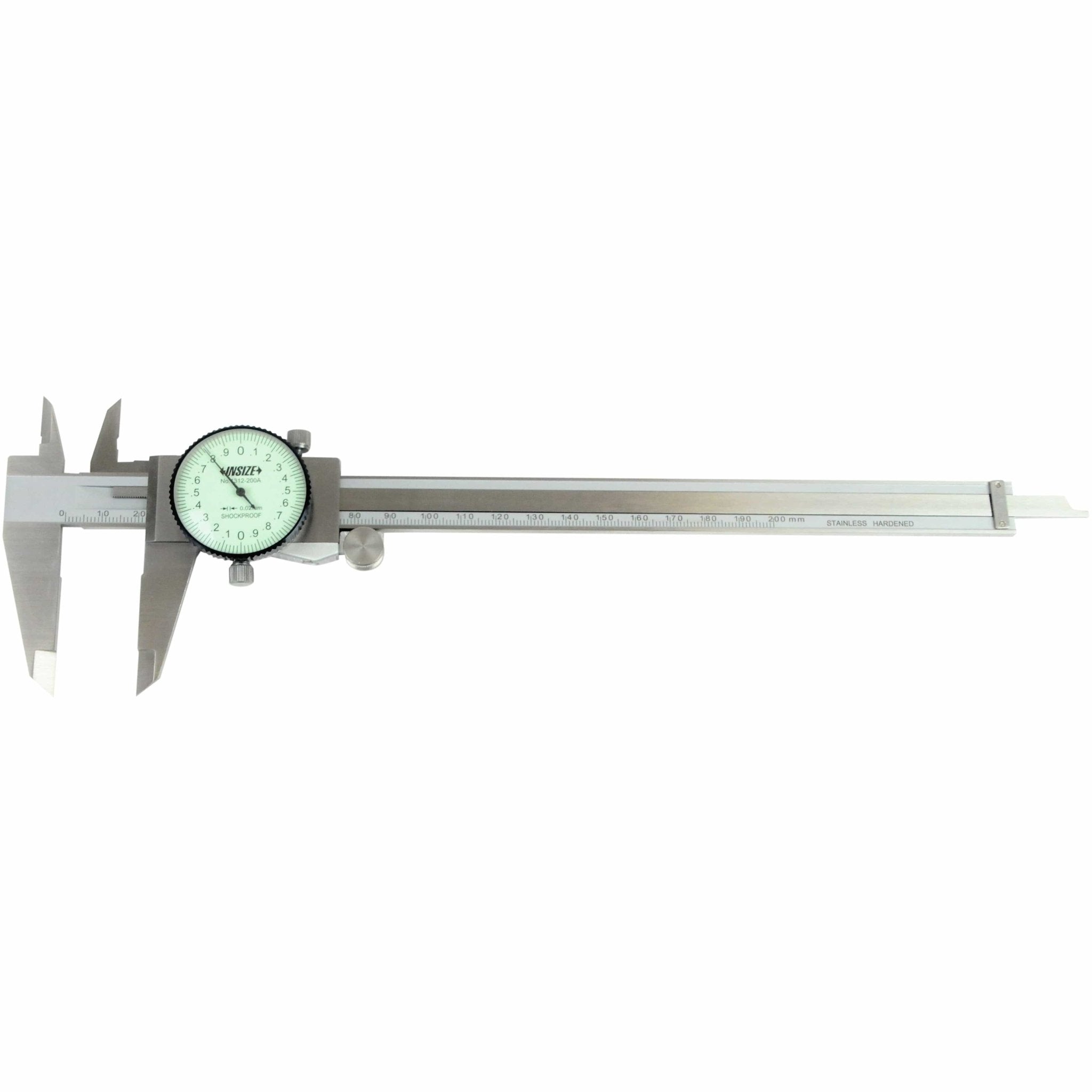 Insize Dial Caliper 0-200mm Range Series 1312-200A - Twin Eagle Imports