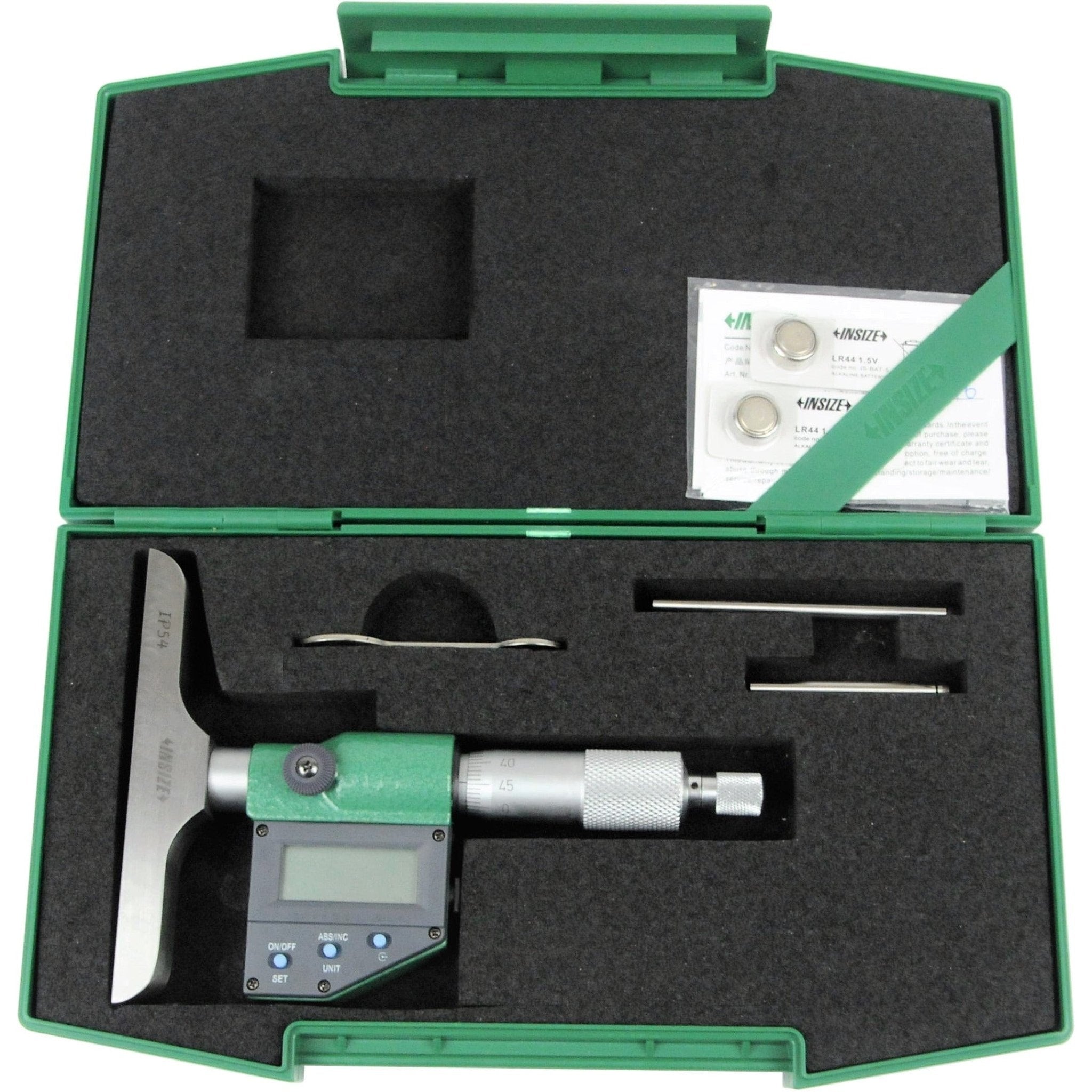 Insize Digital Depth Micrometer 0-50mm/0-2" Range Series 3540-50 - Twin Eagle Imports