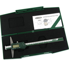 Insize Digital Double Hook Depth Gauge 0-200mm / 0-8" Range Series 1144-200A - Twin Eagle Imports