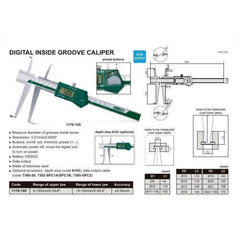 INSIZE Digital Inside Groove Caliper 9 - 150mm / 0.35-6""Range Series 1176-150 - Twin Eagle Imports