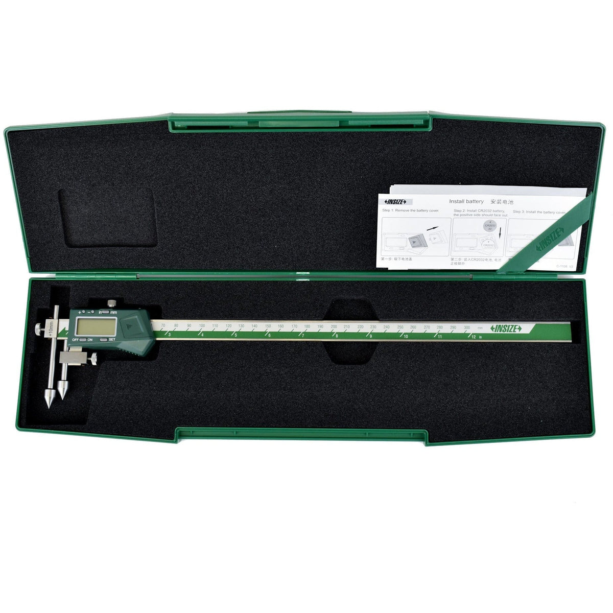 Insize Digital Offset Caliper 10-300mm Range Series 1192-300A - Twin Eagle Imports