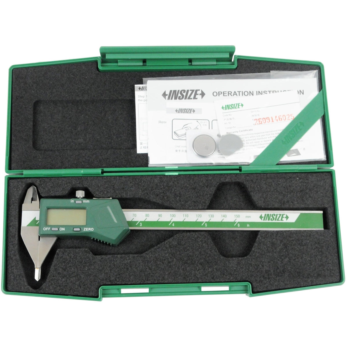 Insize Digital Small Point Caliper 0-150mm/0-6" Range Series 1169-150 - Twin Eagle Imports