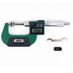 Insize Digital Spindle Disc Micrometer 0-25mm Range Series 3594-25A - Twin Eagle Imports