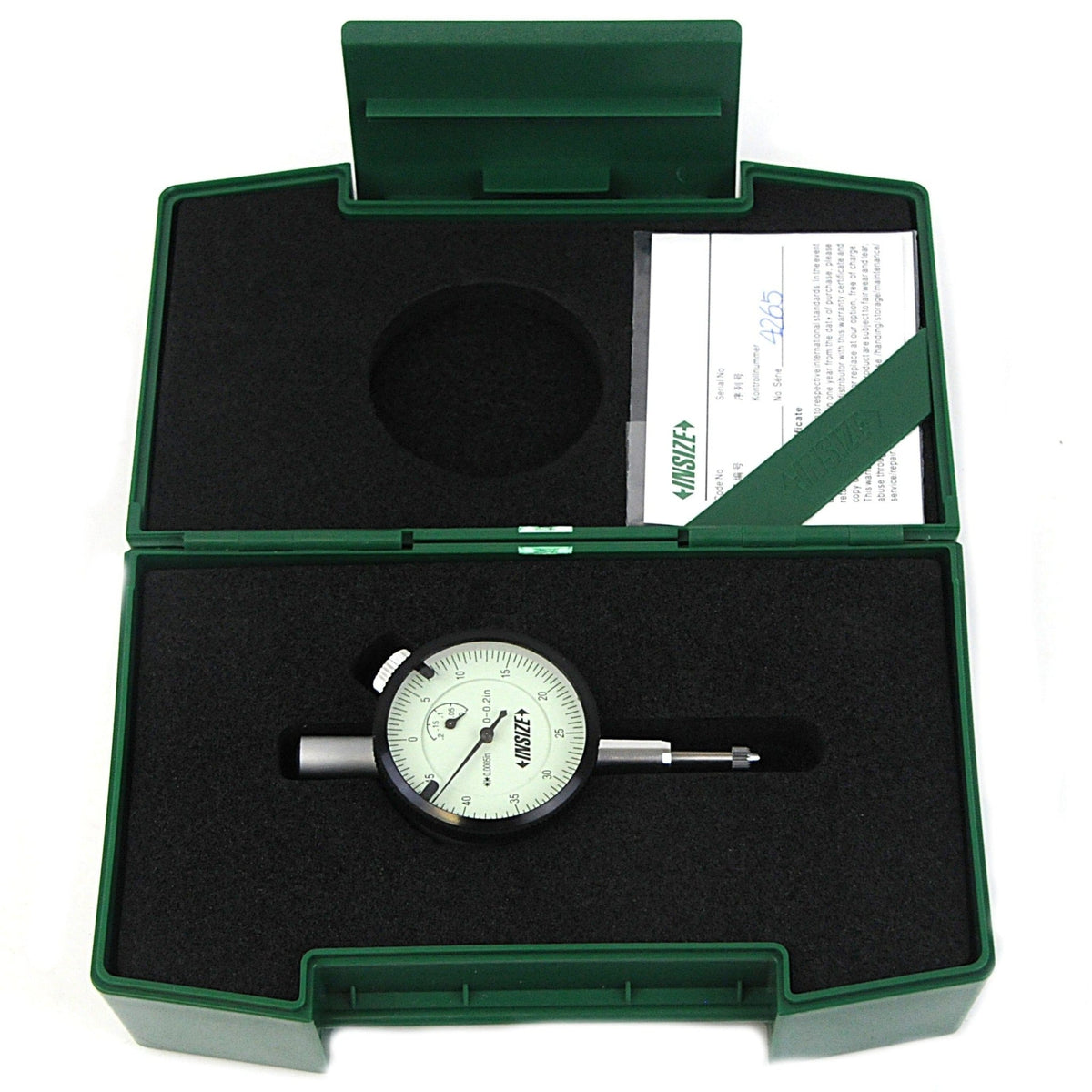 Insize Imperial Compact Dial Indicator Range 0 - 0.2" Series 2304-0205 - Twin Eagle Imports