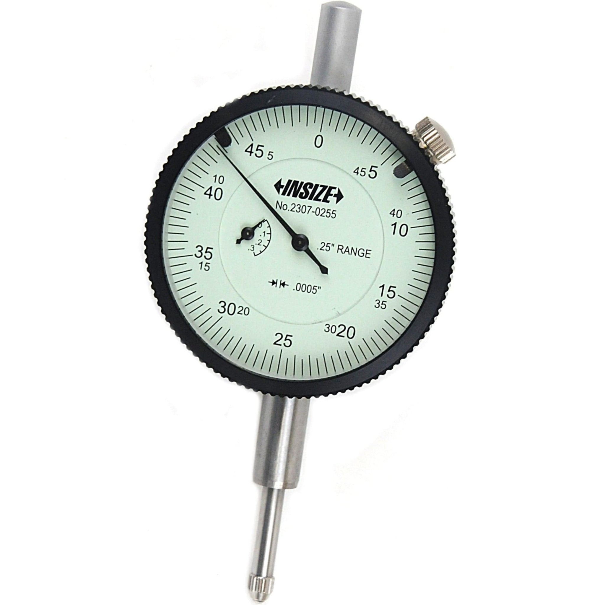 Insize Imperial Lug Back Dial Indicator 0.25" Range Series 2307-0255 - Twin Eagle Imports