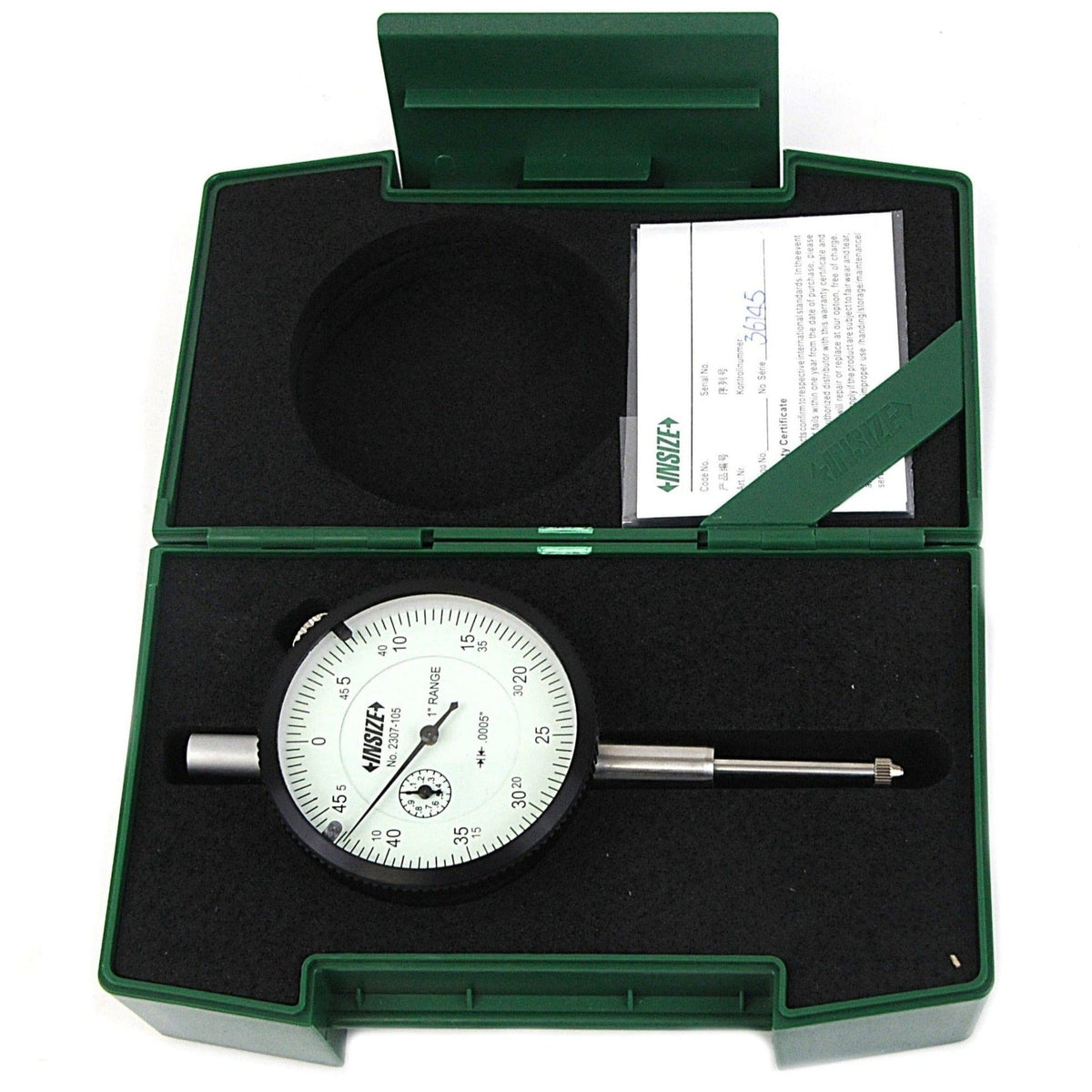 Insize Imperial Lug Back Dial Indicator 1" Range Series 2307-105 - Twin Eagle Imports