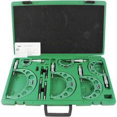 Insize Imperial Outside Micrometer Set 0-6" Range Series 3203-66A - Twin Eagle Imports
