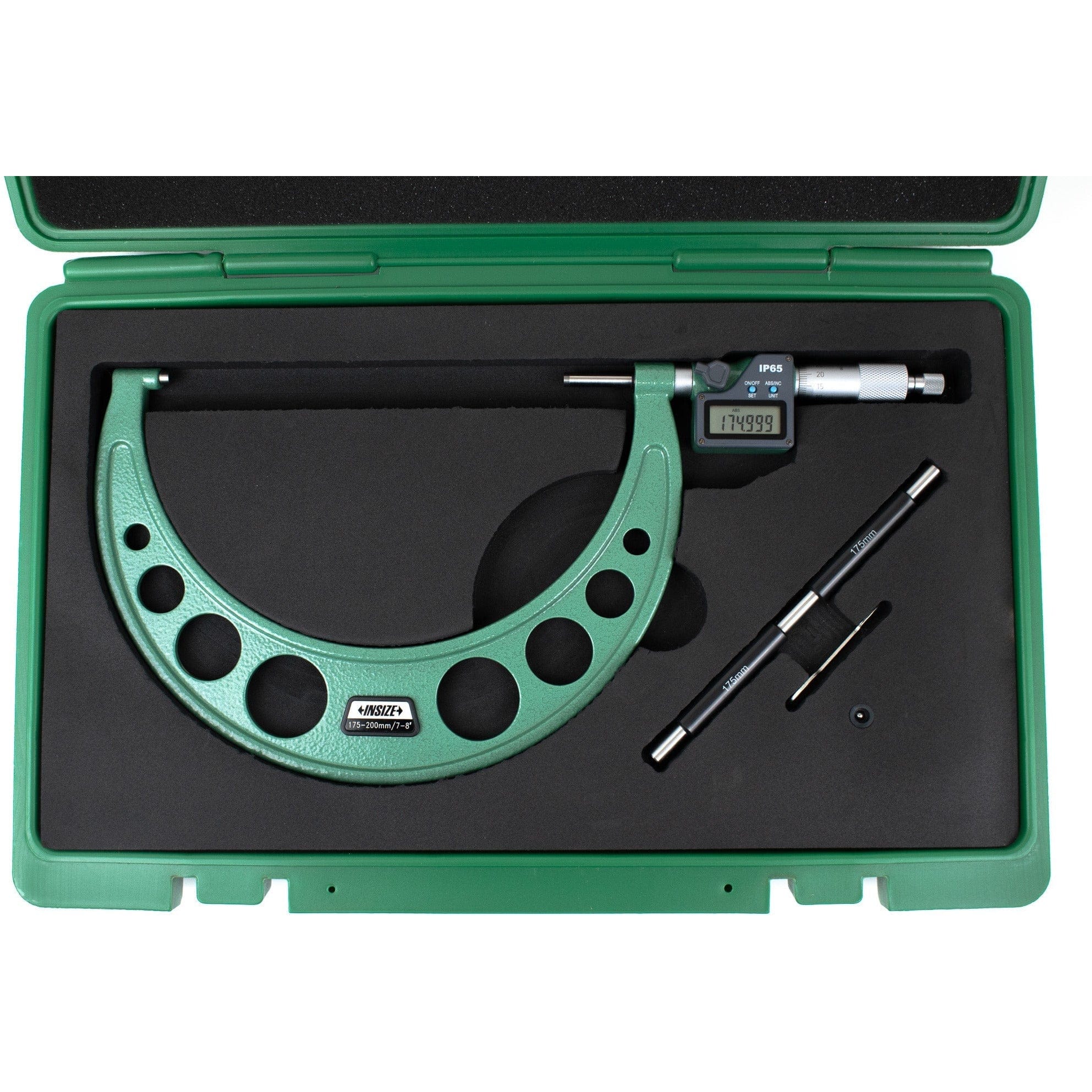 Insize IP65 Digital Outside Micrometer 175-200 MM/ 7-8" Range Series 3108-200A - Twin Eagle Imports