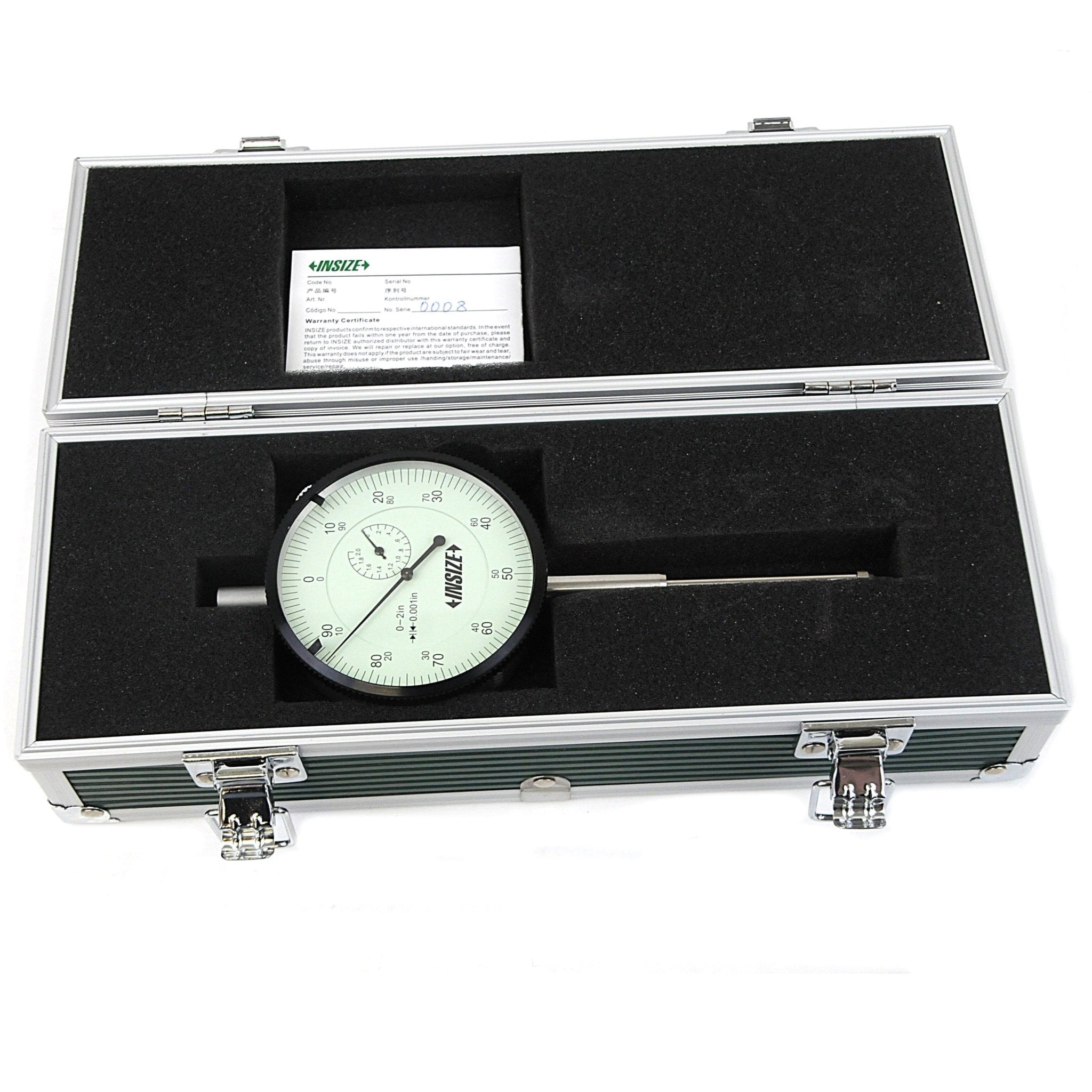 Insize Large Face Dial Indicator Range Series 2312-2 - Twin Eagle Imports