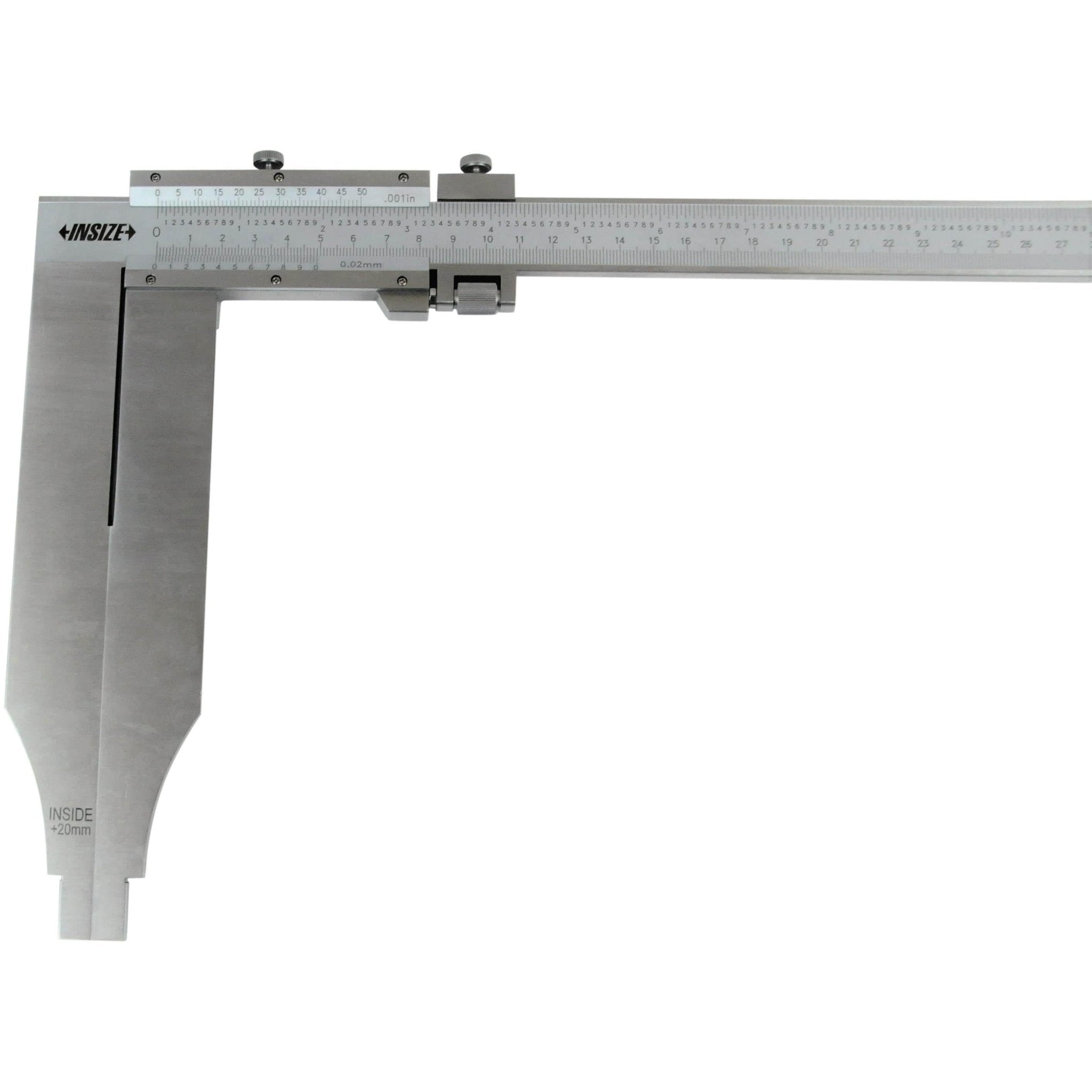 Insize Long Jaw Vernier Caliper 0-500mm/0-20" Range Series 1215-532 - Twin Eagle Imports