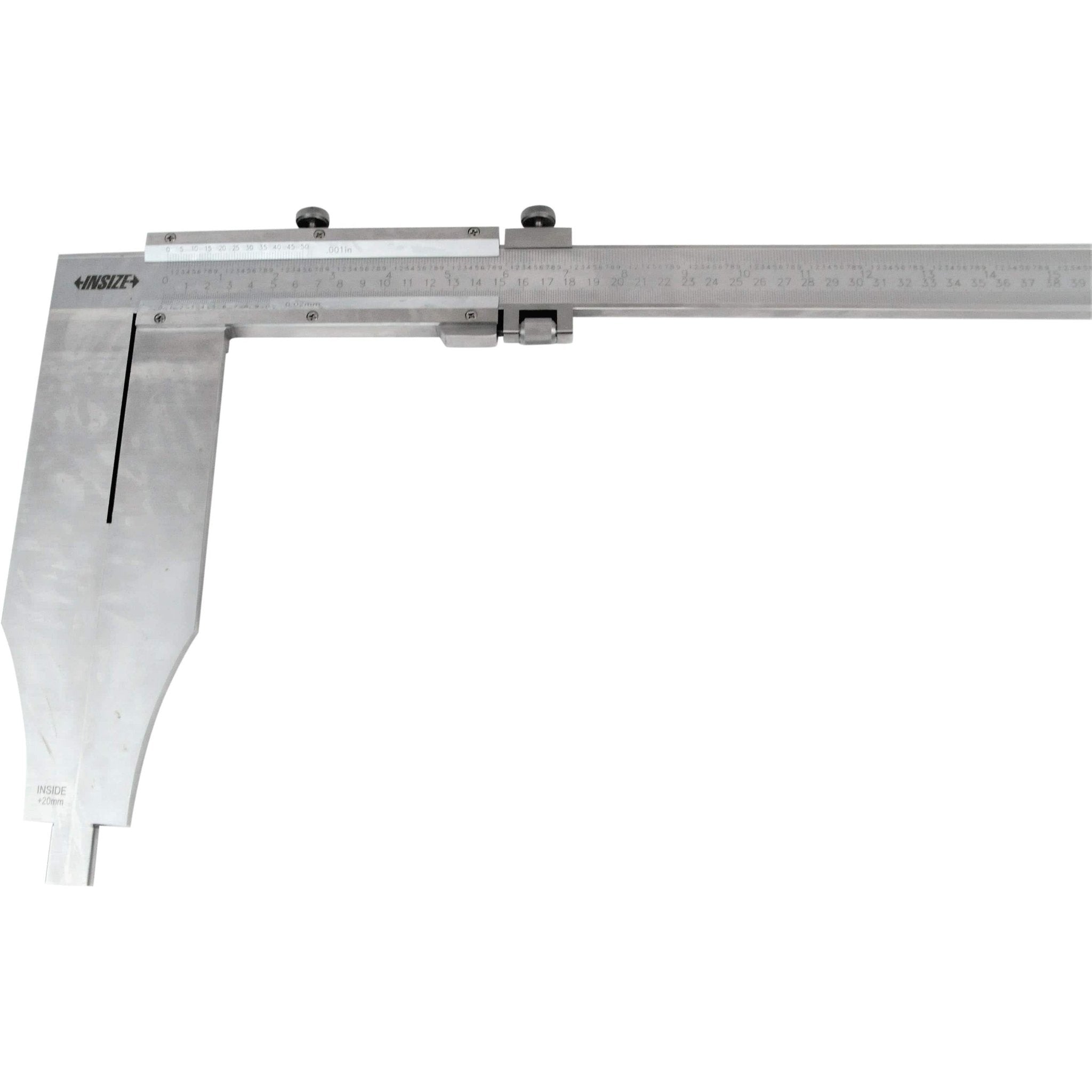 Insize Long Jaw Vernier Caliper 0-600mm/0-24" Range Series 1215-642 - Twin Eagle Imports