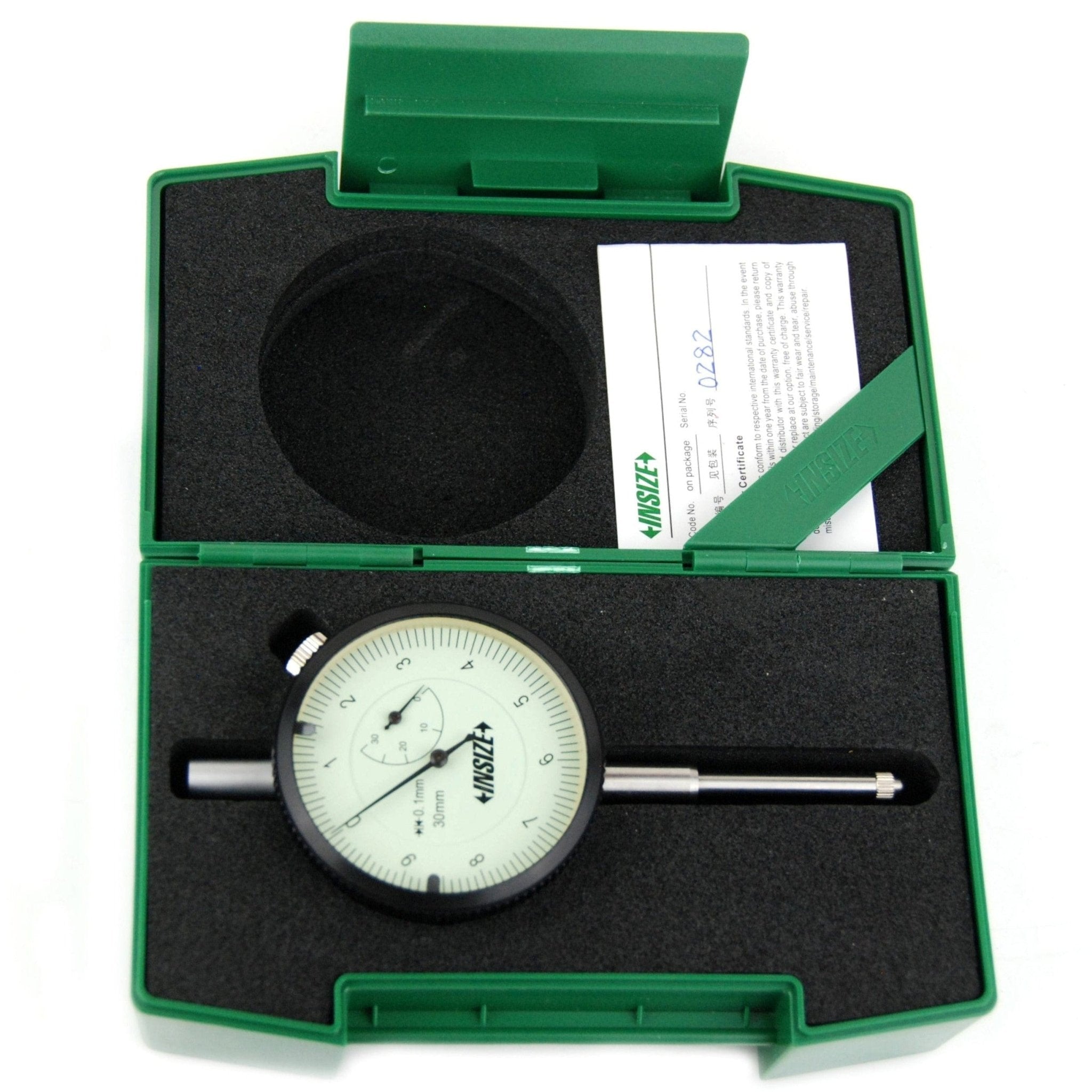 Insize Lug Back Dial Indicator 30mm Range Series 2318-30 - Twin Eagle Imports