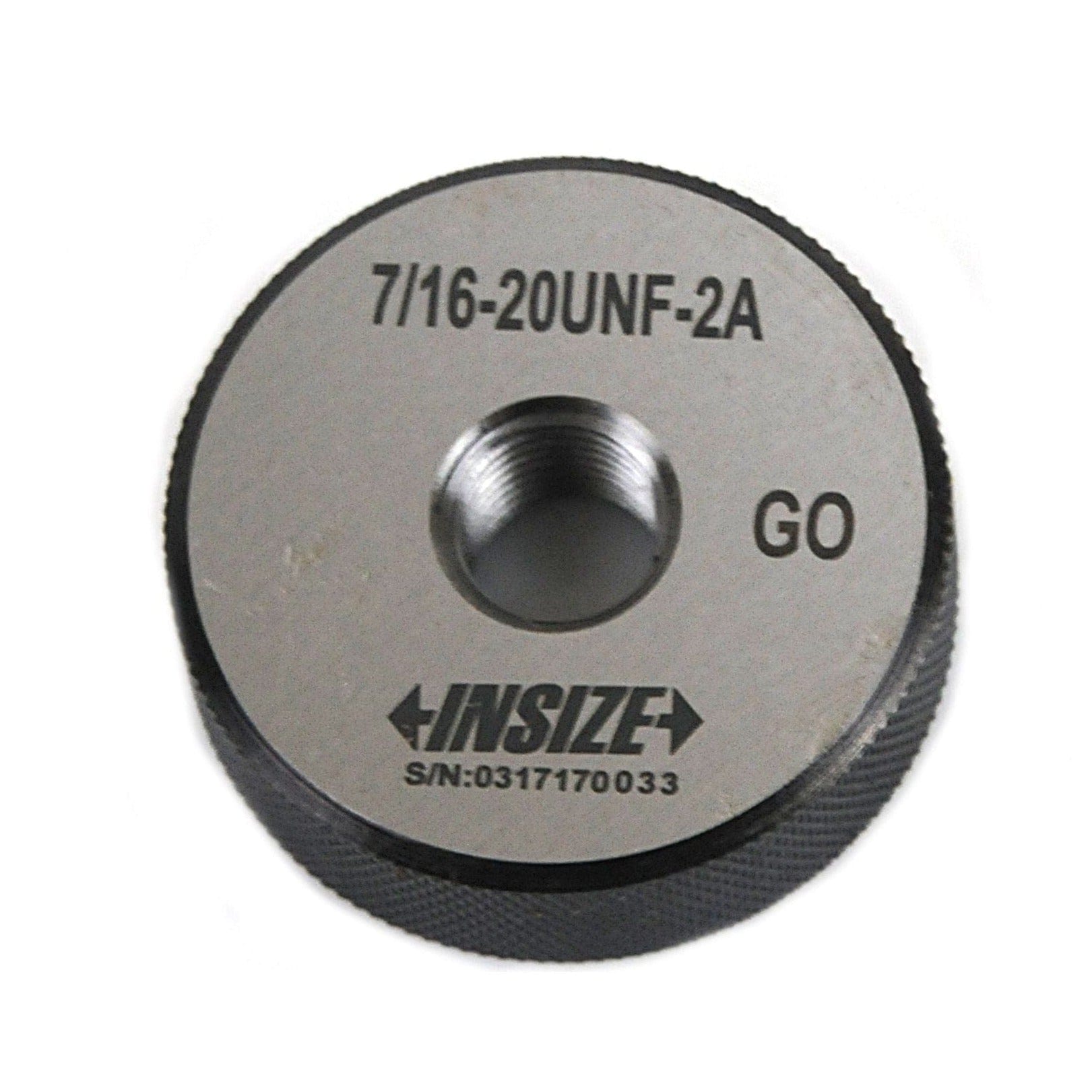INSIZE Manufacturing Insize Thread GO Ring Gauge 7/16"-20 UNF Series 4121-7D2