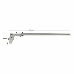 INSIZE Manufacturing Insize Vernier Caliper 0-500mm/0-20" Range Series 1214-500