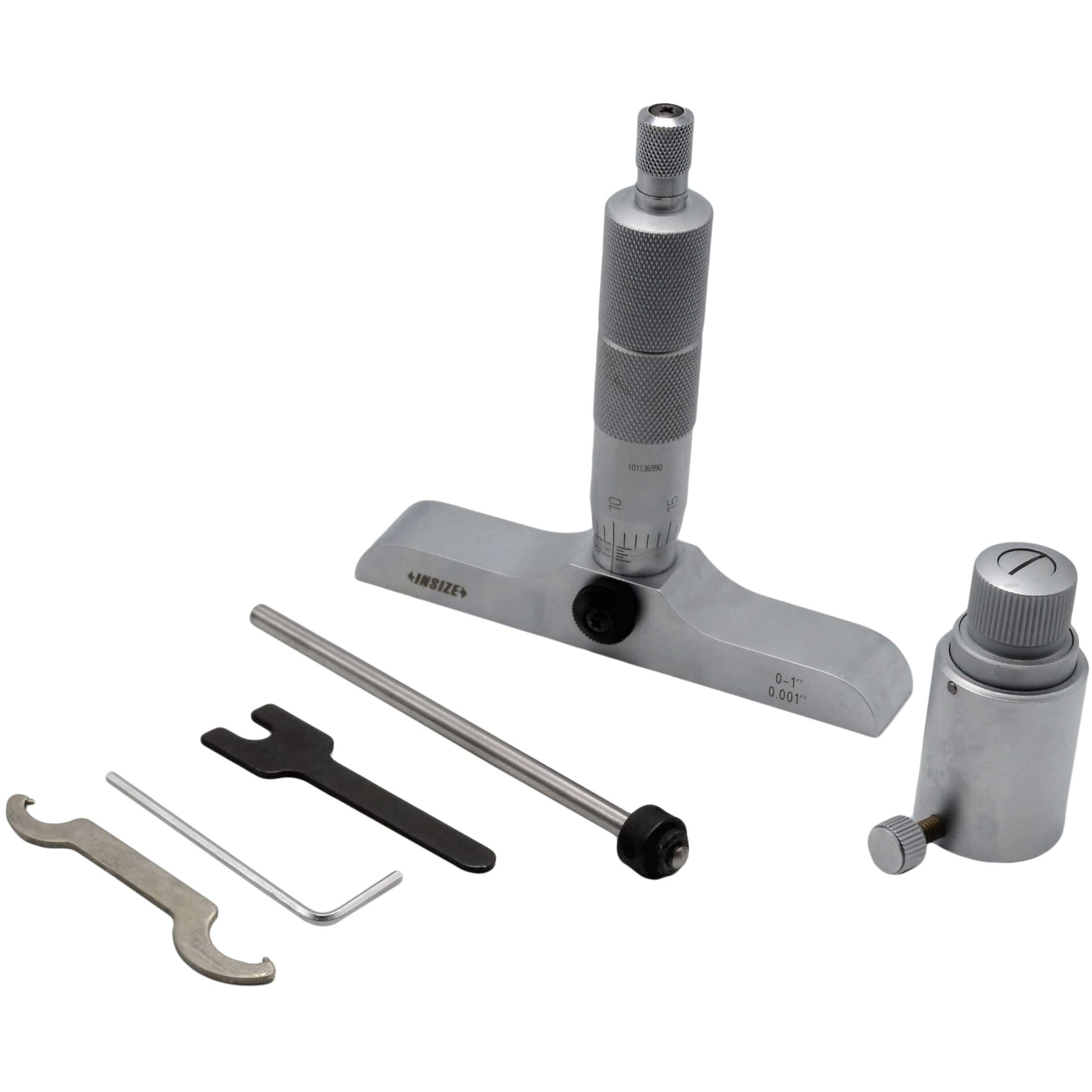 INSIZE Measuring Equipment Insize 1pc Imperial Depth Micrometer 0-1" Range Series 3241-1