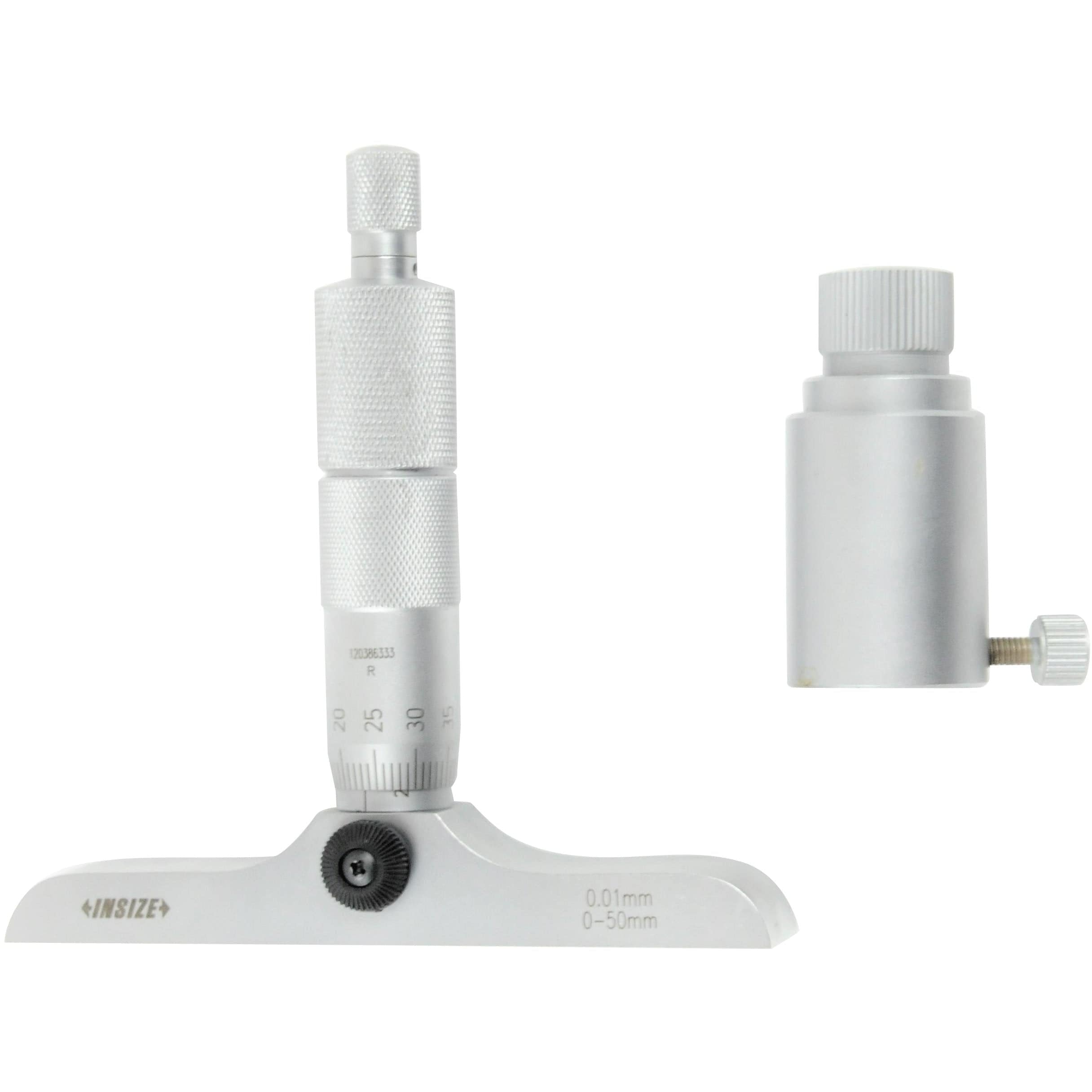 INSIZE Measuring Equipment Insize 2pc Metric Depth Micrometer 0-50mm Range Series 3241-50