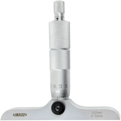 INSIZE Measuring Equipment Insize 2pc Metric Depth Micrometer 0-50mm Range Series 3241-50
