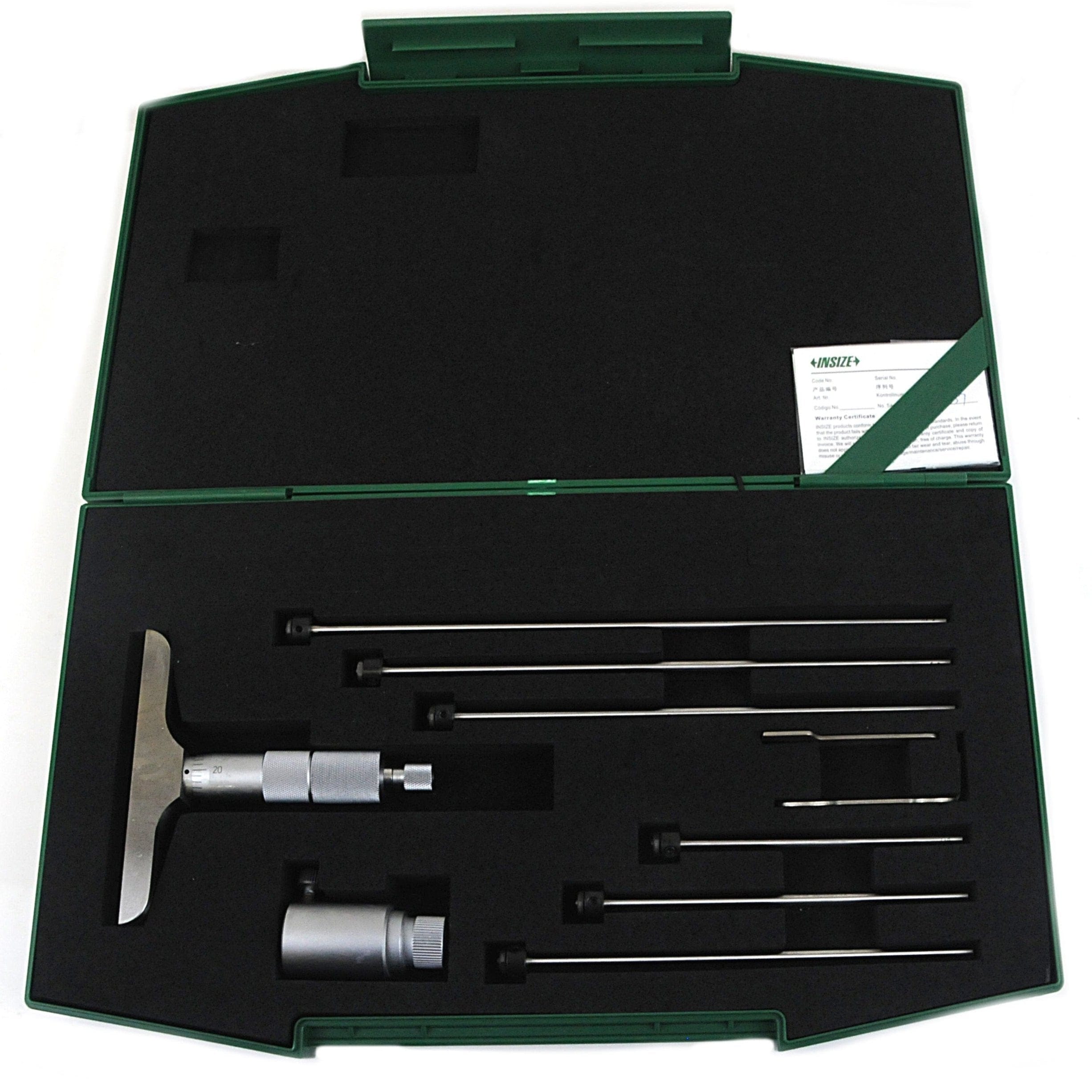 INSIZE Measuring Equipment Insize 6pc Imperial Depth Micrometer 0-6" Range Series 3241-6