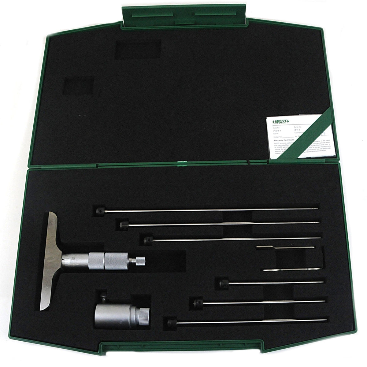INSIZE Measuring Equipment Insize 6pc Imperial Depth Micrometer 0-6" Range Series 3241-6
