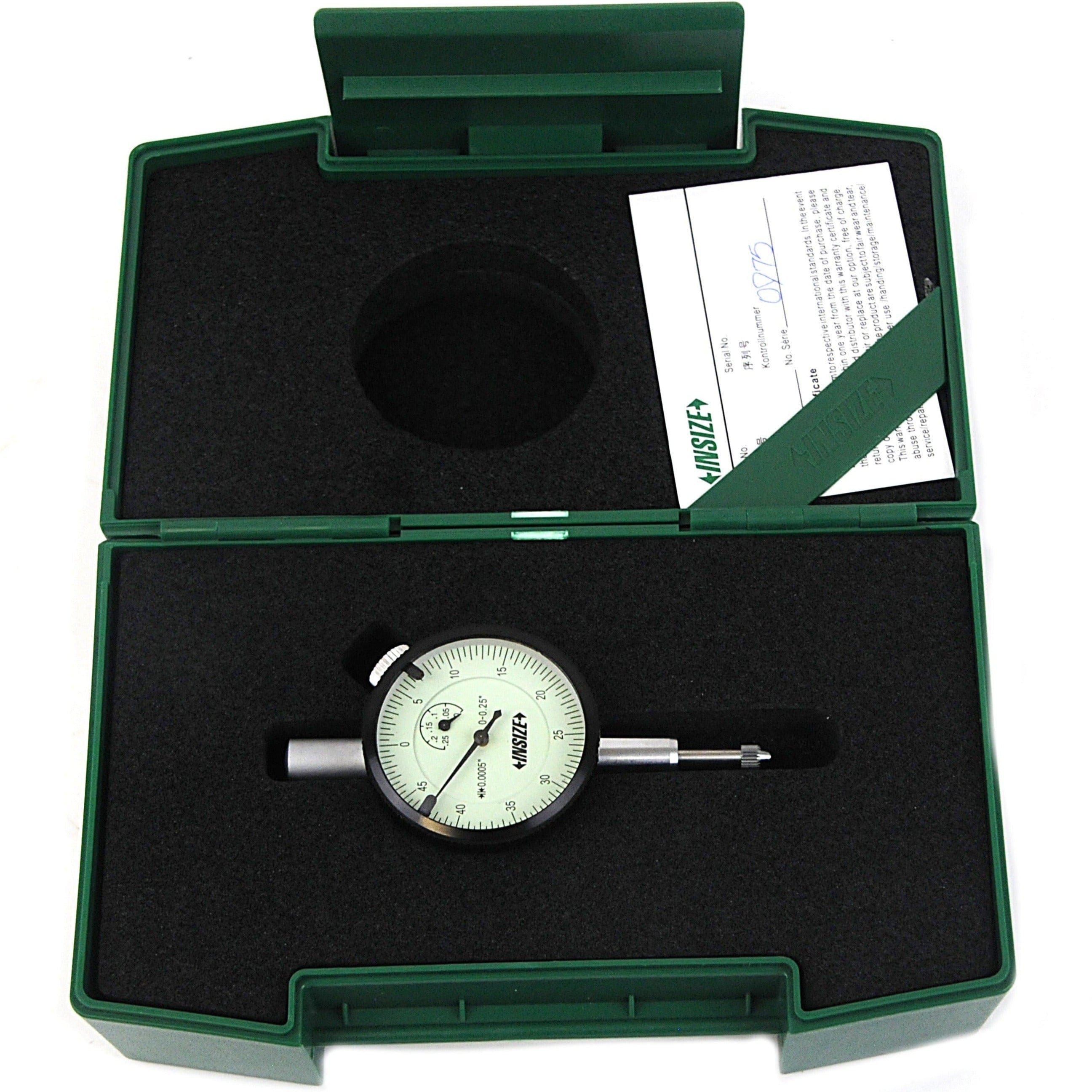 INSIZE Measuring Equipment Insize Compact Dial Indicator 0 - 0.25" Range Series 2304-0255