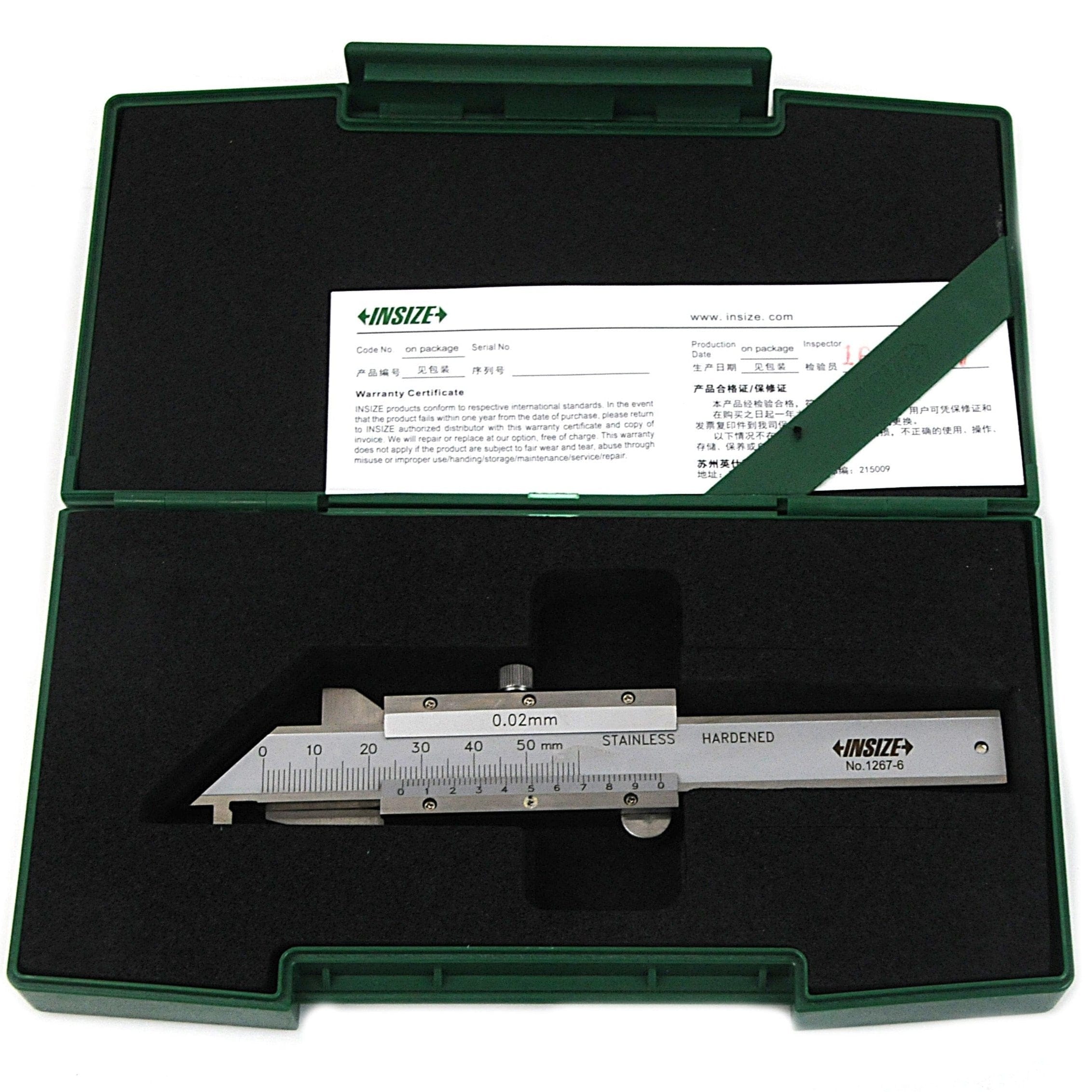 INSIZE Measuring Equipment Insize Conventional Chamfer Gauge 0-6mm Range Series 1267-6