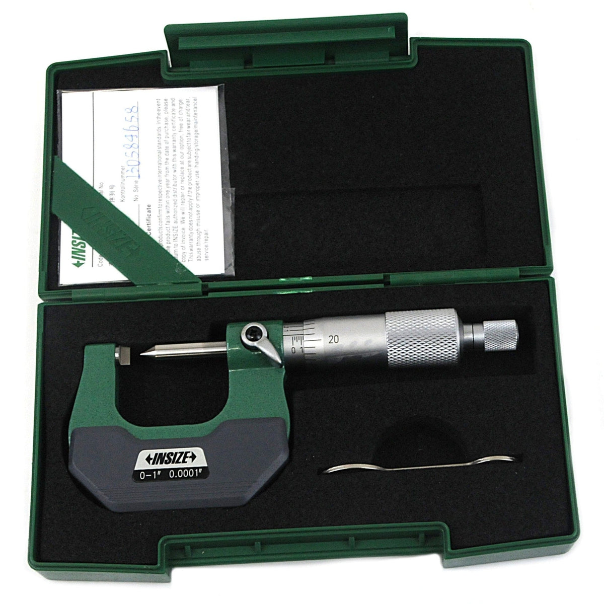INSIZE Measuring Equipment Insize Crimp Height Micrometer 0-1" Range Series 3266-1B