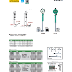 INSIZE MEASURING EQUIPMENT Insize Digital Bore Gauge 50-100 mm Range Series 2122-100A