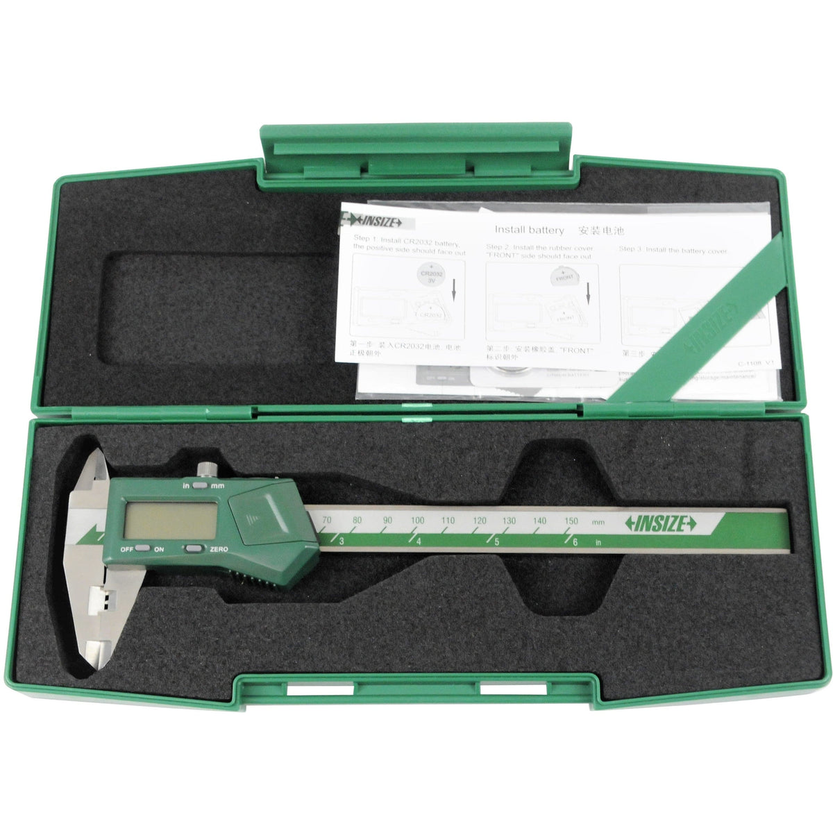 INSIZE Measuring Equipment Insize Digital Crimp Height Caliper 0-150mm/0-6" Range Series 1165-150A