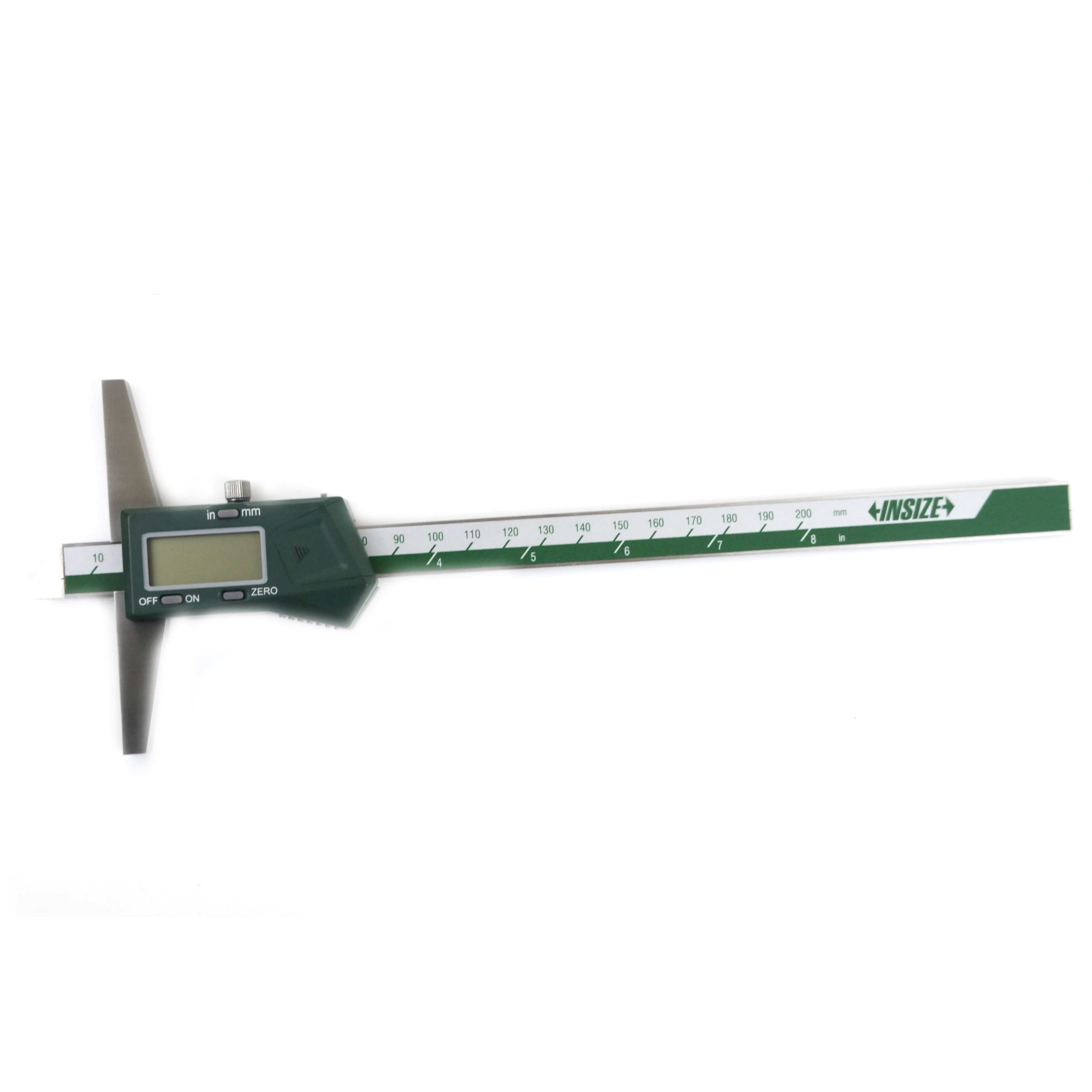 INSIZE Measuring Equipment Insize Digital Depth Gauge 0-200mm/0-8" Range Series 1141-200A