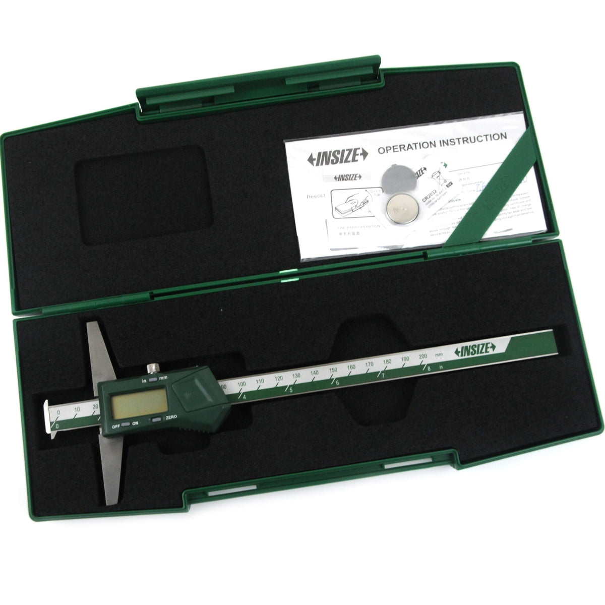 INSIZE Measuring Equipment Insize Digital Double Hook Depth Gauge 0-200mm / 0-8" Range Series 1144-200A
