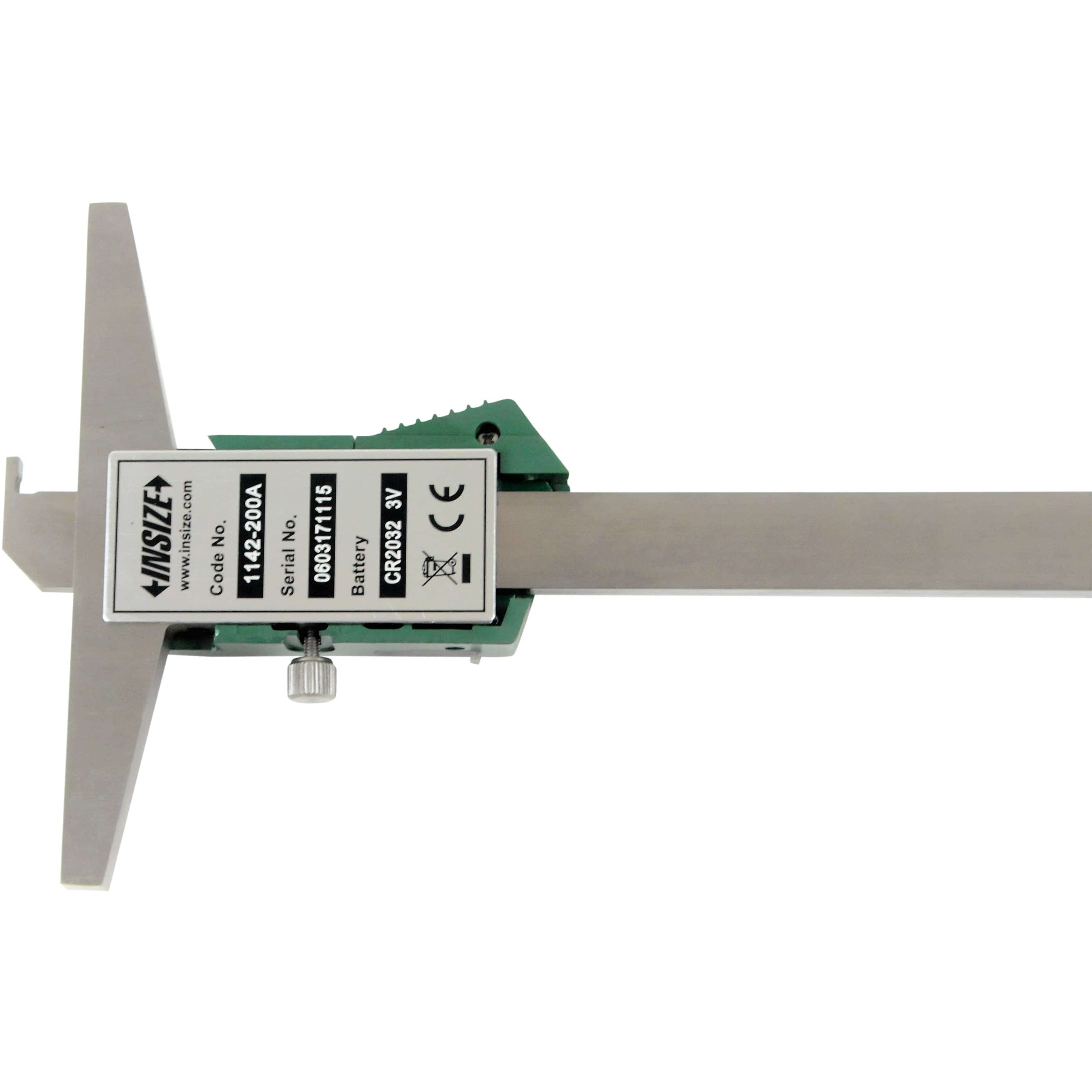 INSIZE Measuring Equipment Insize Digital Hook Depth Gauge 0-200mm / 0-8" Range Series 1142-200A