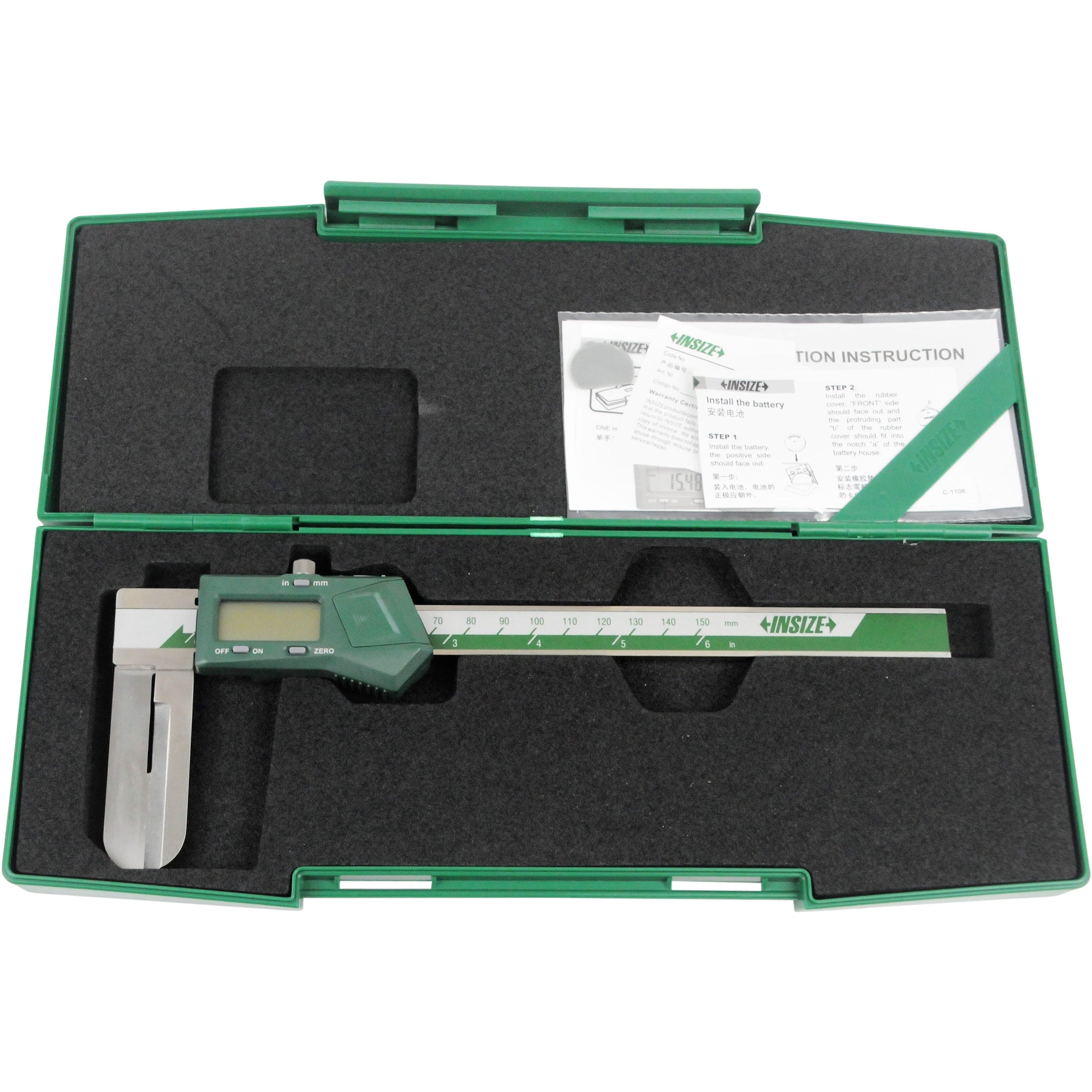INSIZE MEASURING EQUIPMENT Insize Digital Knife Edge Caliper 15-150mm/0.6-6" Range Series 1123-150A