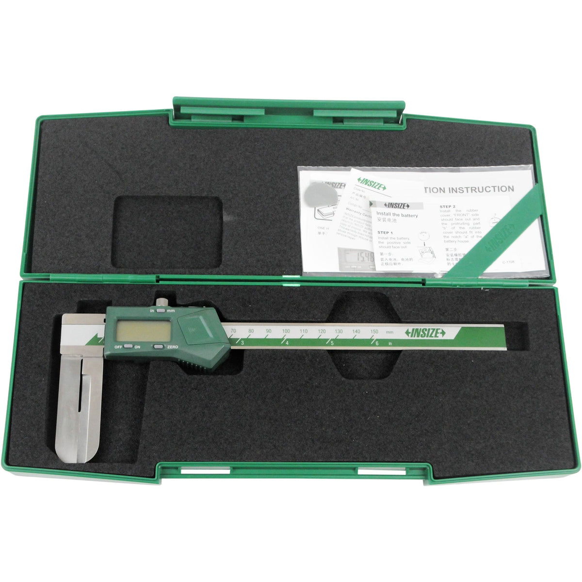 INSIZE MEASURING EQUIPMENT Insize Digital Knife Edge Caliper 15-150mm/0.6-6" Range Series 1123-150A