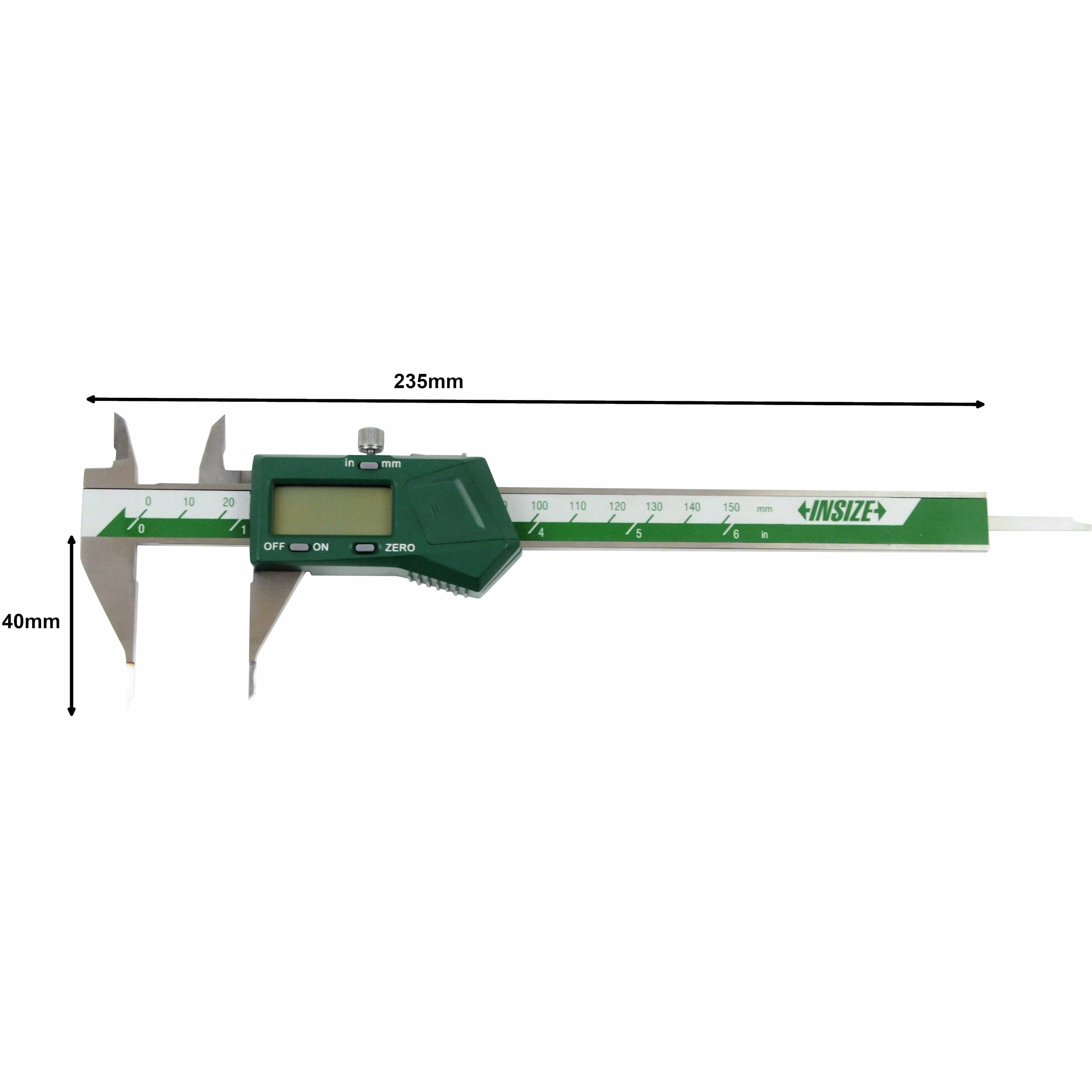 INSIZE Measuring Equipment Insize Digital Small Point Caliper 0-150mm/0-6" Range Series 1169-150