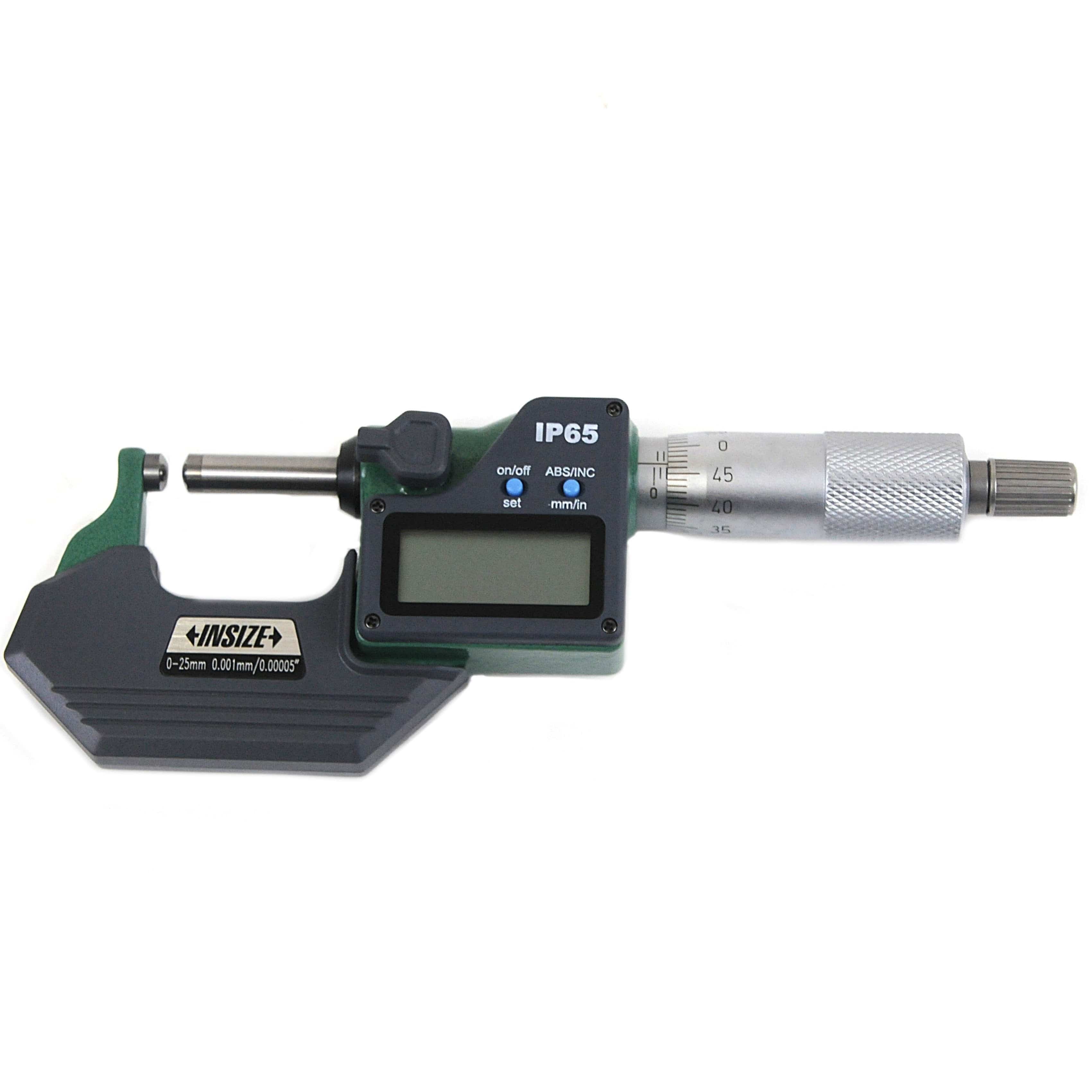 INSIZE Measuring Equipment Insize Digital Spherical Anvil Tube Micrometer 0-25mm/0-1" Range Series 3560-25SA
