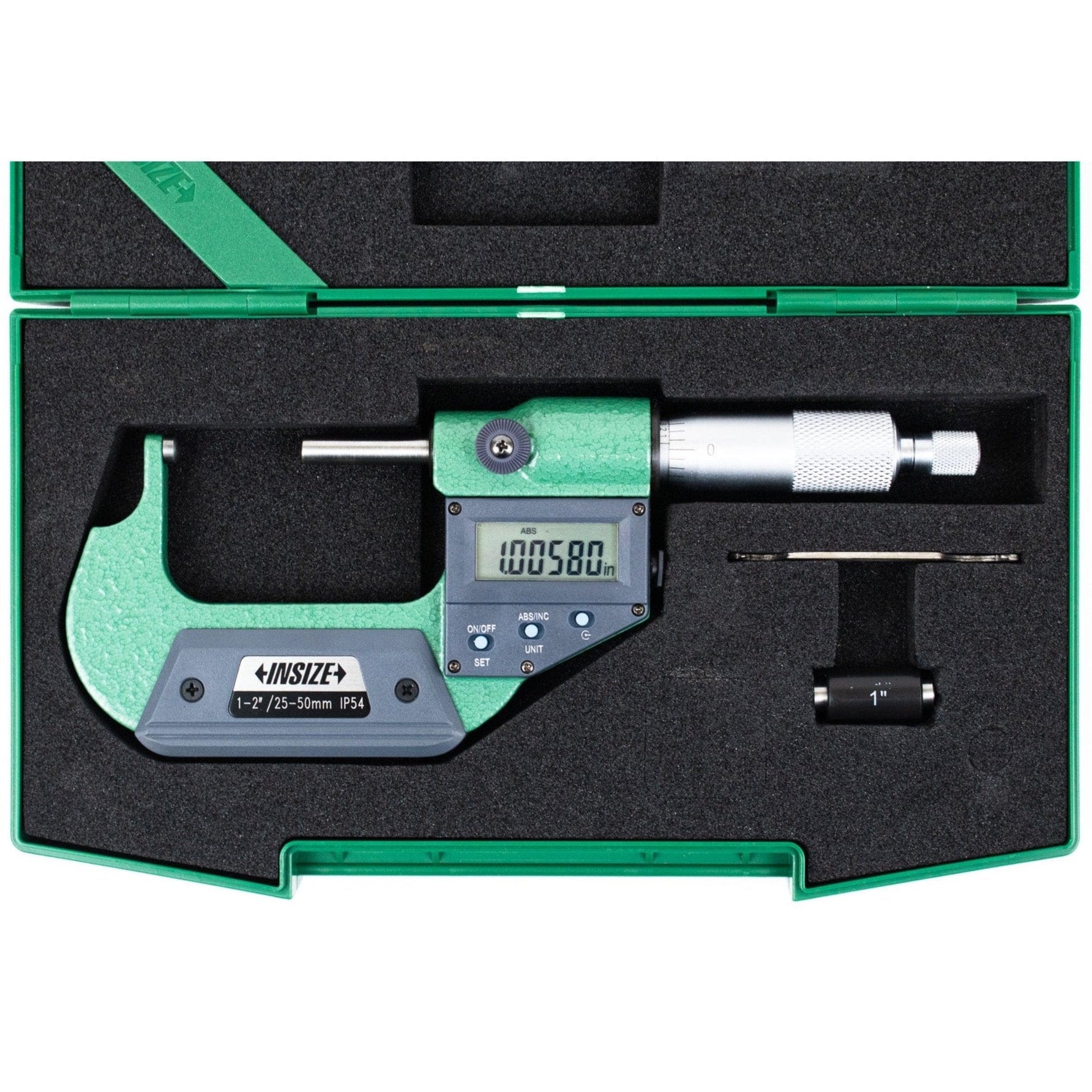 INSIZE Measuring Equipment Insize Digital Spherical Anvil Tube Micrometer 0-25mm/0-1" Range Series 3560-25SE