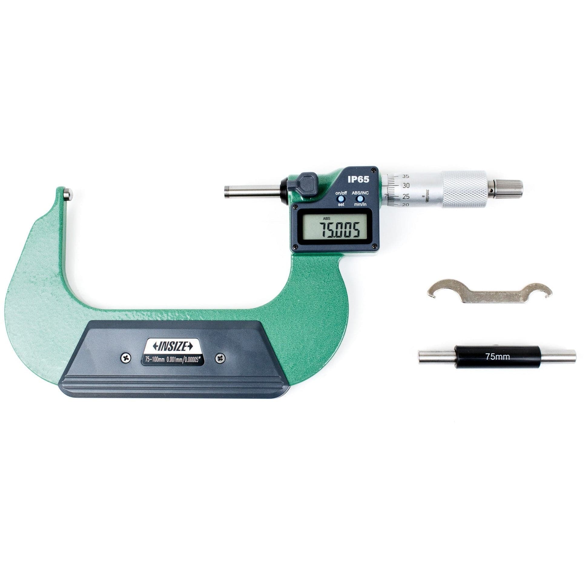INSIZE Measuring Equipment Insize Digital Spherical Anvil Tube Micrometer 75-100mm/3-4" Range Series 3560-100A