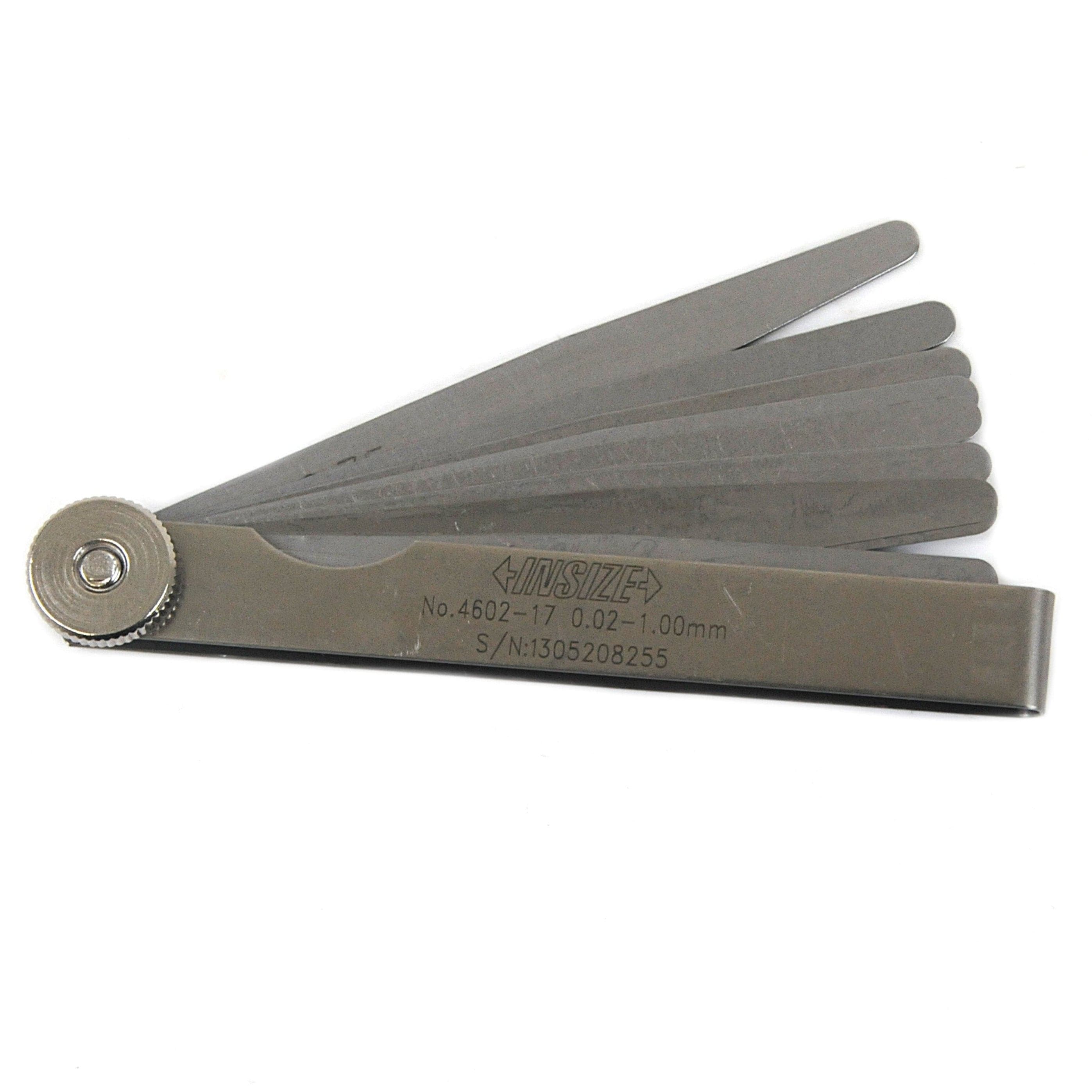 INSIZE Measuring Equipment Insize Feeler Gauge 17pc Set 0.02-1mm Range Set 4602-17