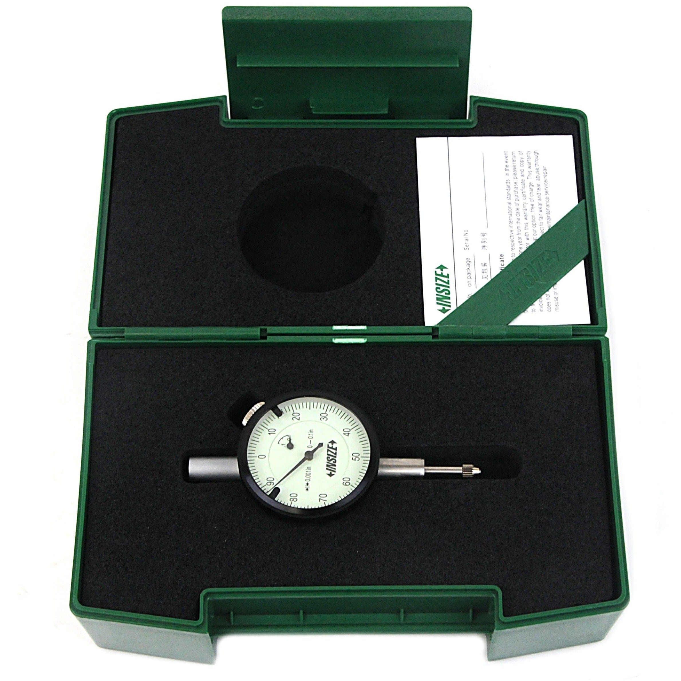 INSIZE Measuring Equipment Insize Imperial Compact Dial Indicator Range 0 - 0.1" Series 2304-01