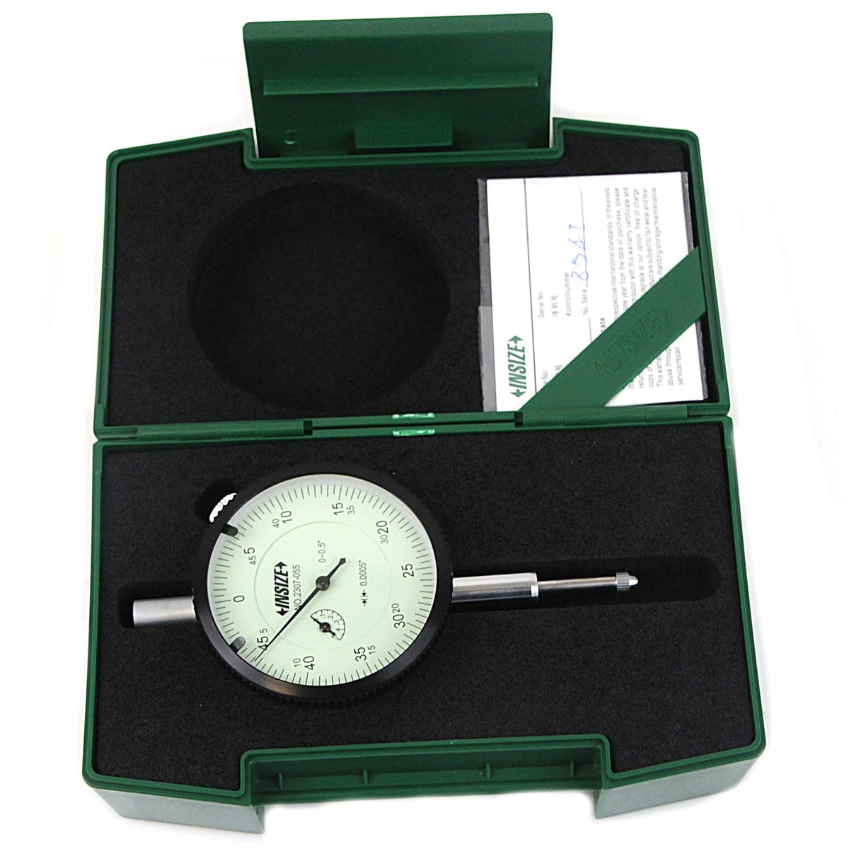 INSIZE Measuring Equipment Insize Imperial Lug Back Dial Indicator 0.5" Range Series 2307-055