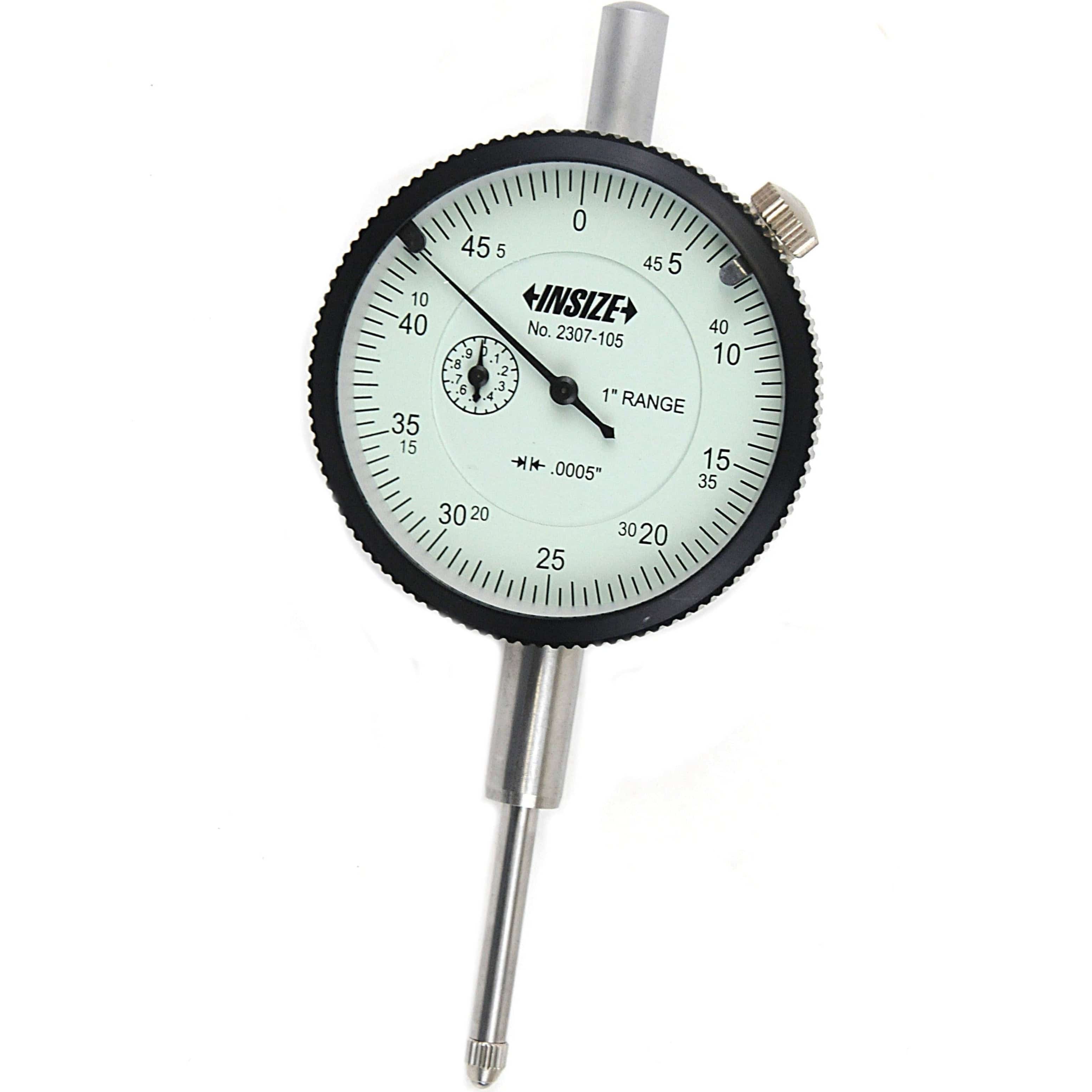 INSIZE MEASURING EQUIPMENT Insize Imperial Lug Back Dial Indicator 1" Range Series 2307-105