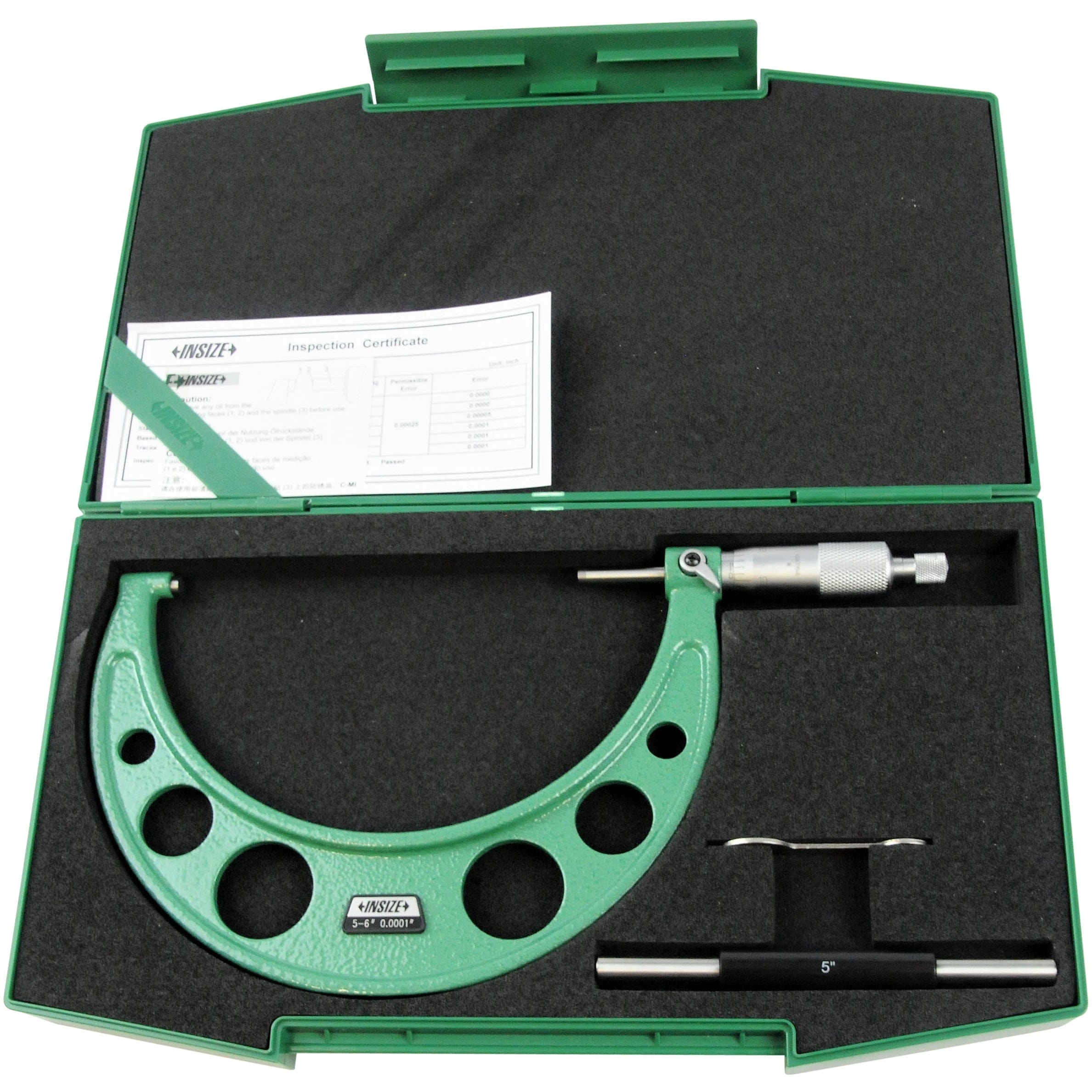 INSIZE Measuring Equipment Insize Imperial Outside Micrometer 5-6" Range Series 3203-6A