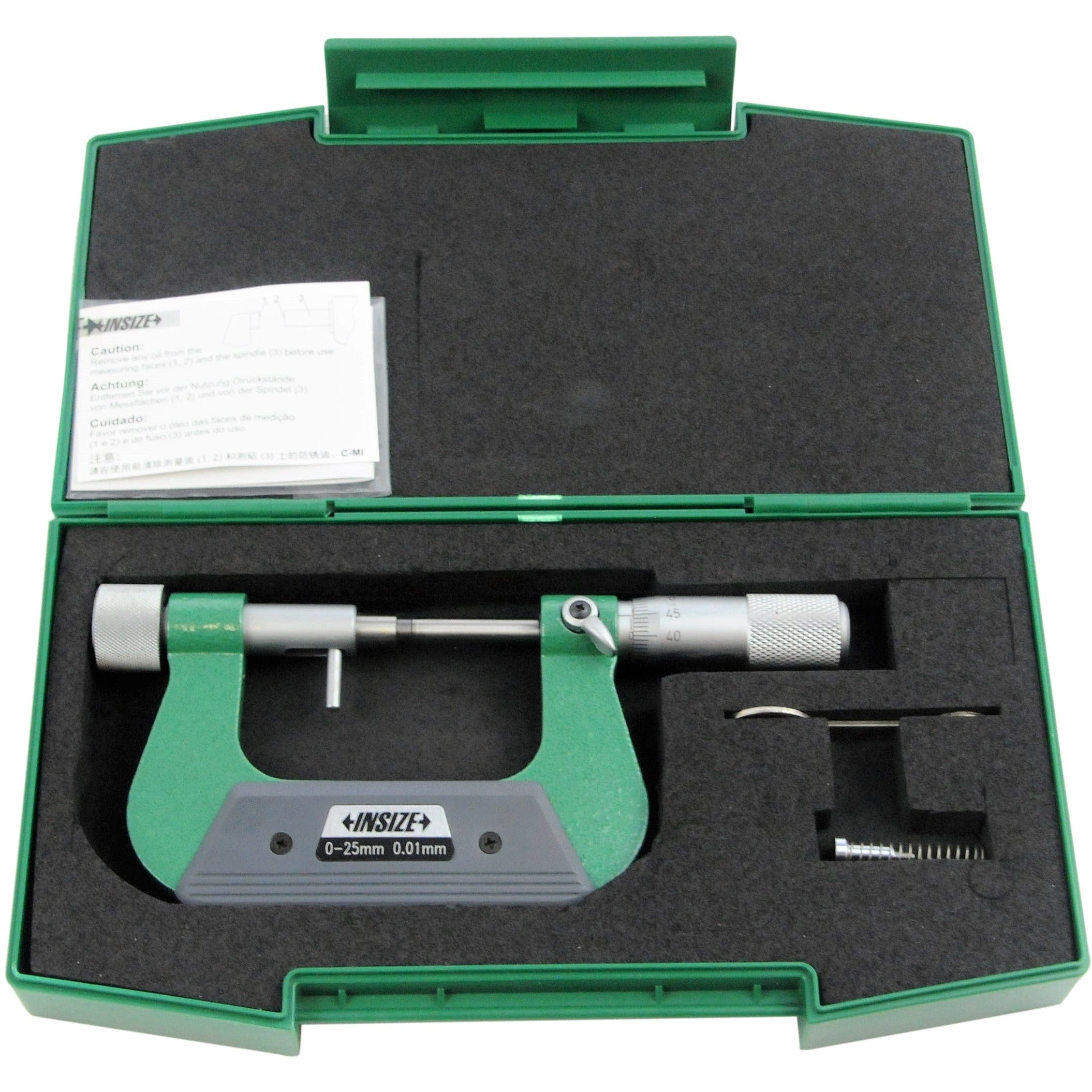 INSIZE Measuring Equipment Insize Indicating Micrometer 0-25mm Range Series 3331-25A