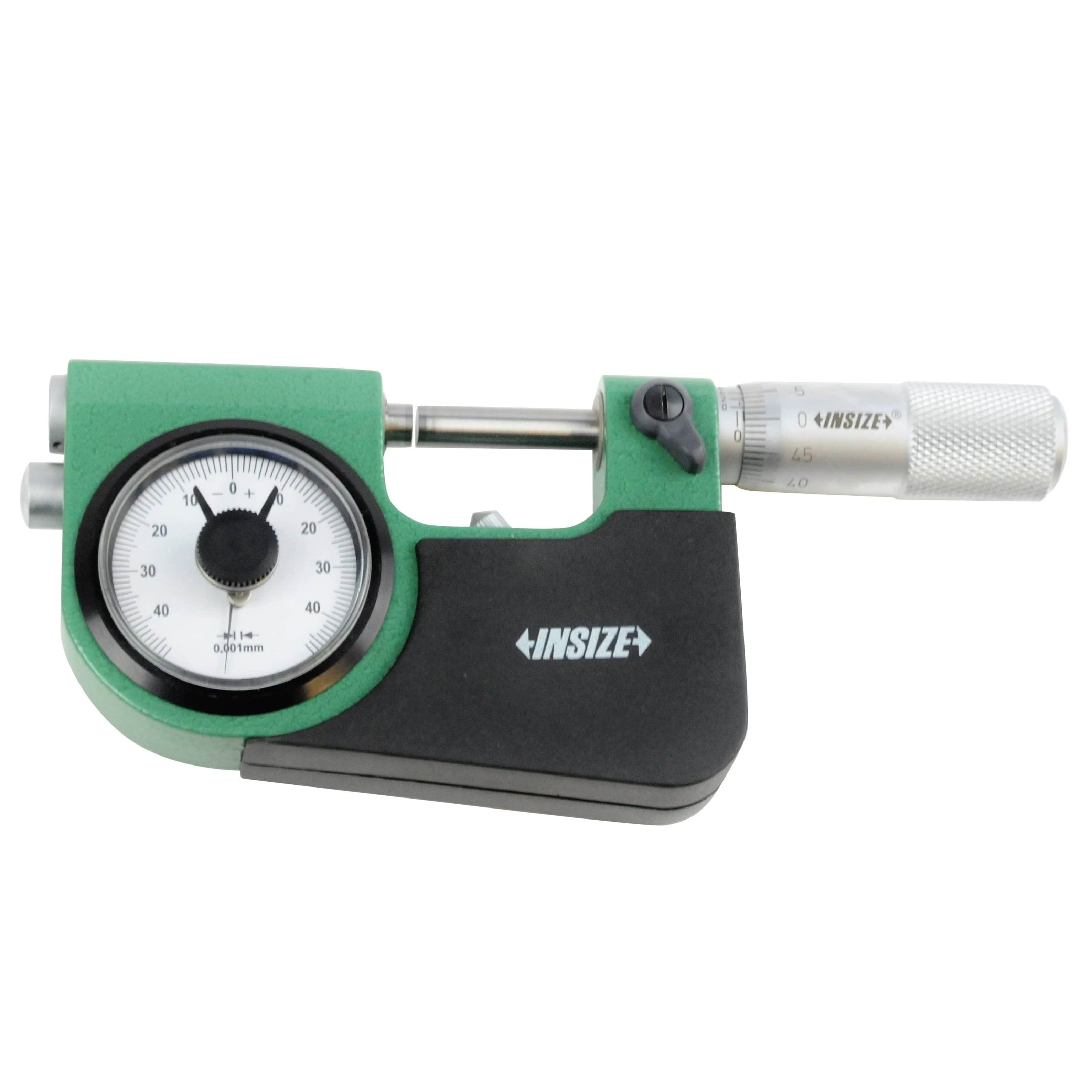 INSIZE Measuring Equipment Insize Indicating Micrometer with Support 0-25mm Range Series 3332-25