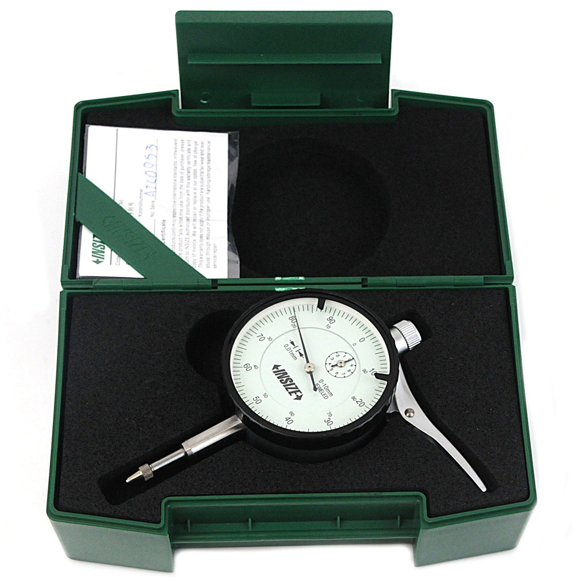 INSIZE Measuring Equipment Insize Lifting Lever Dial Indicator 0-10mm x 0.1mm Range Series 2329-10