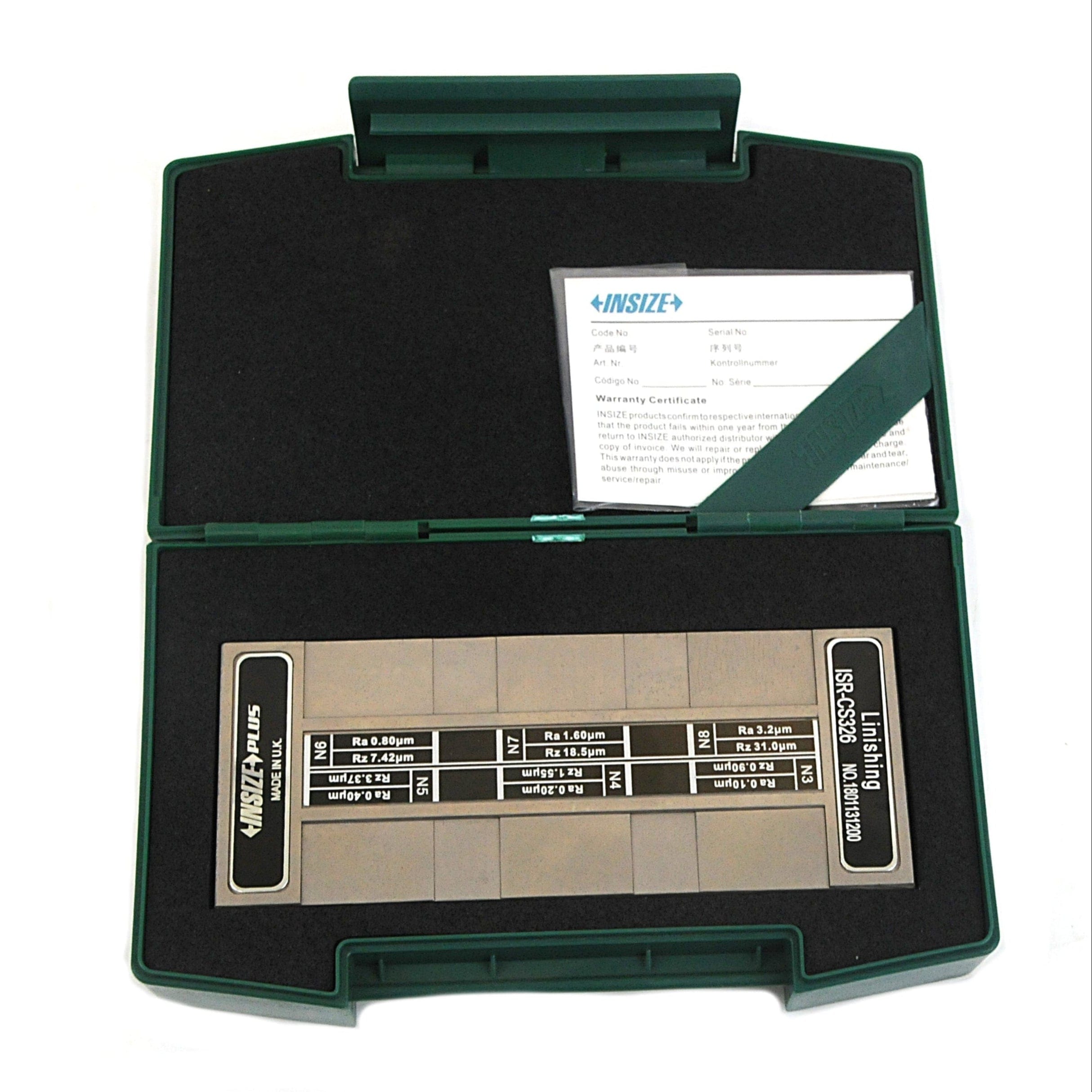 INSIZE Measuring Equipment Insize Linishing (belt standing) Surface Roughness Specimen 6 pcs Set Series ISR-CS326