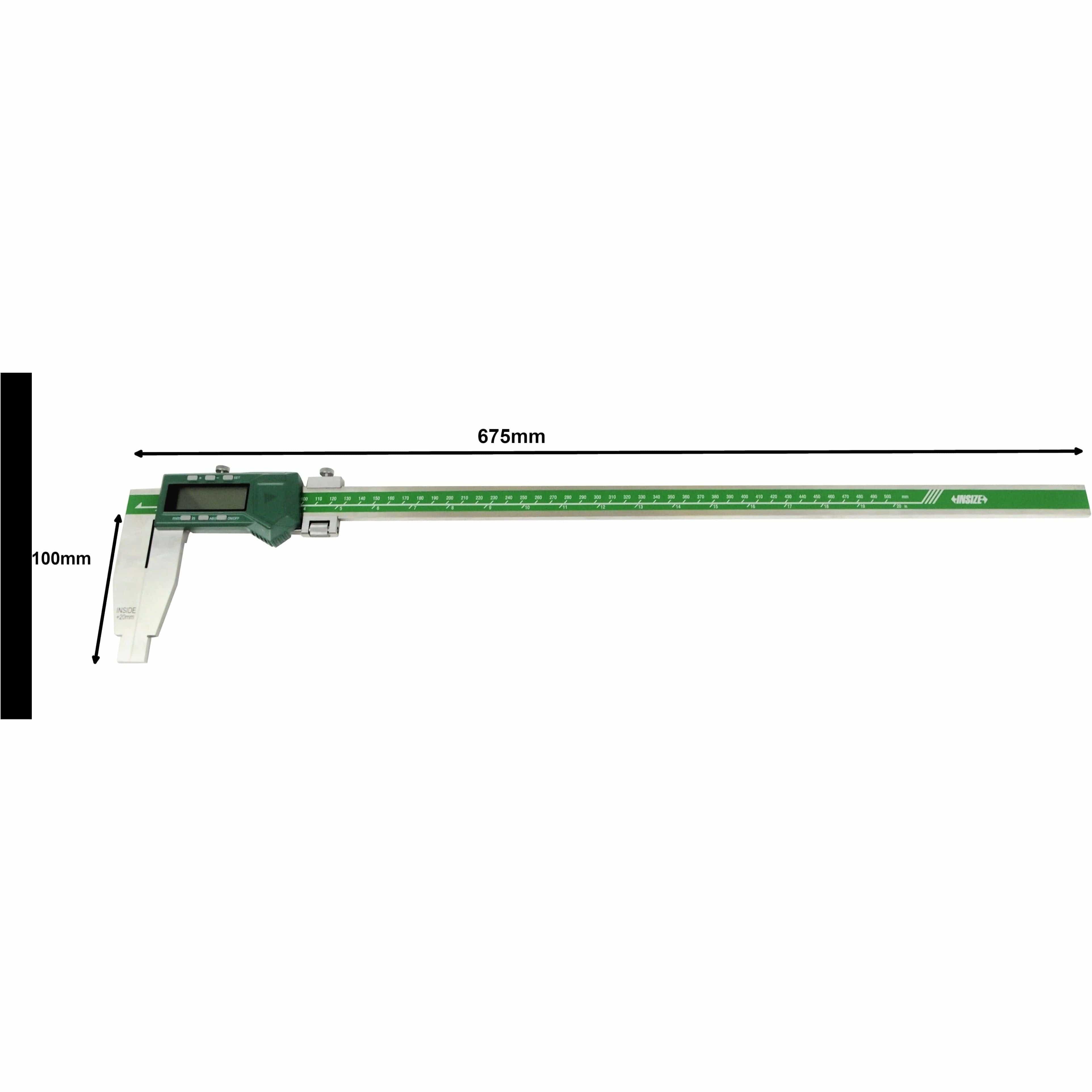 INSIZE Measuring Equipment Insize Long Jaw Digital Caliper  0- 500mm / 0-20" Range Series 1106-501