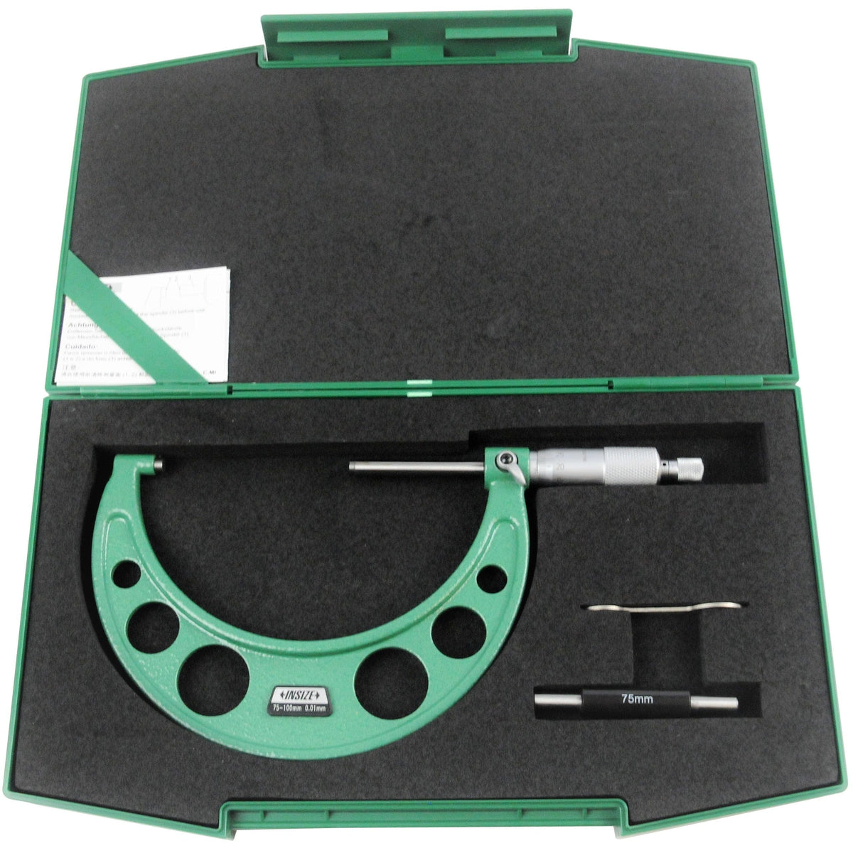 INSIZE Measuring Equipment Insize Long Spindle Outside Micrometer 75-100mm Range Series 3209-100