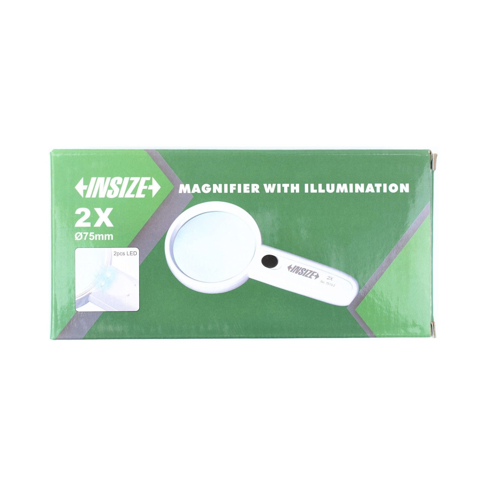 INSIZE Measuring Equipment Insize Magnifier w/ Illumination x2 Series 7513-2