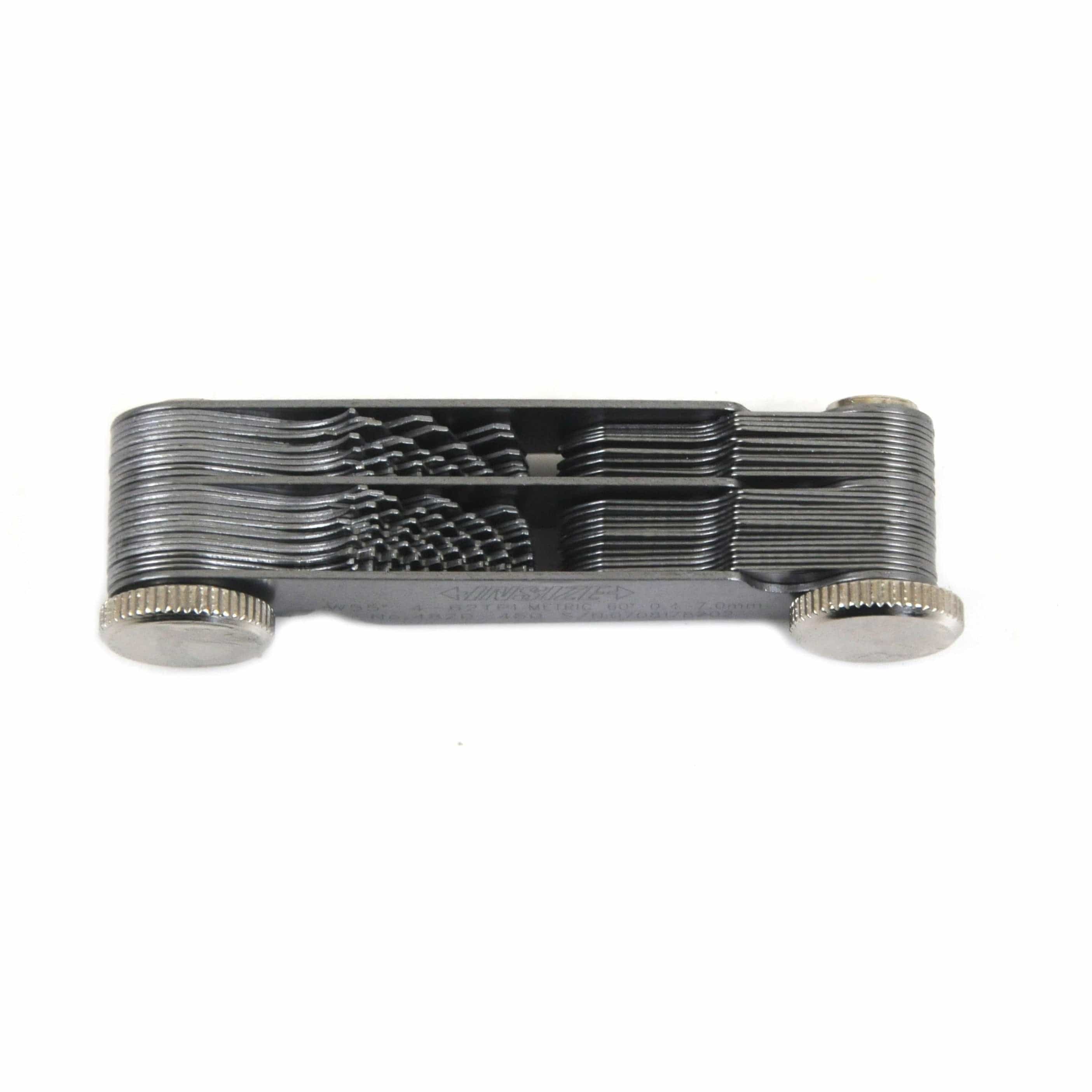 INSIZE Measuring Equipment Insize Metric 60° & Whitworth 55° Screw Pitch Gauge 0.4-7mm/4-62TPI Range Series 4820-450